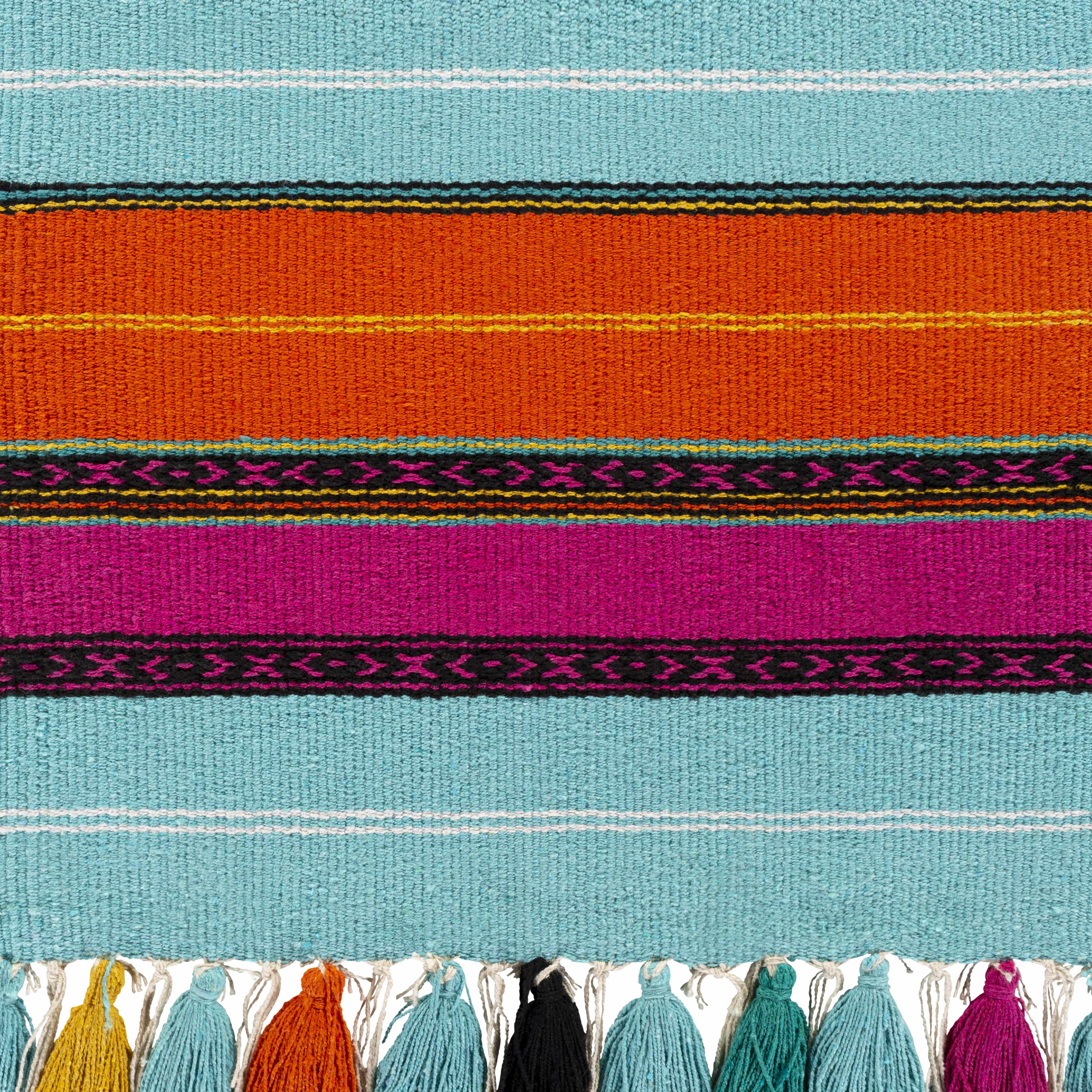 Wiri Multicolor Striped Tassel Wall Hanging - Image 4