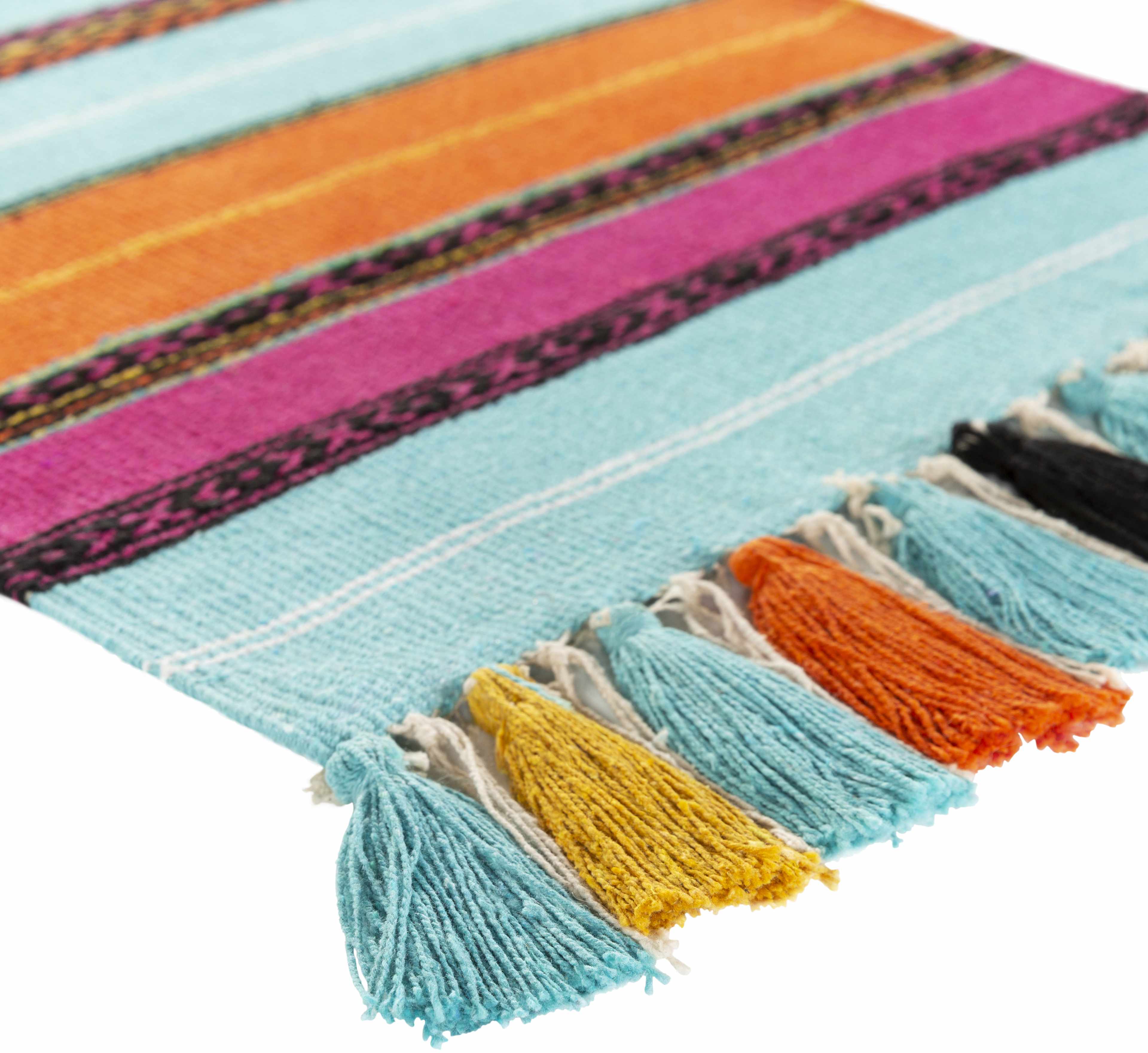 Wiri Multicolor Striped Tassel Wall Hanging - Image 5