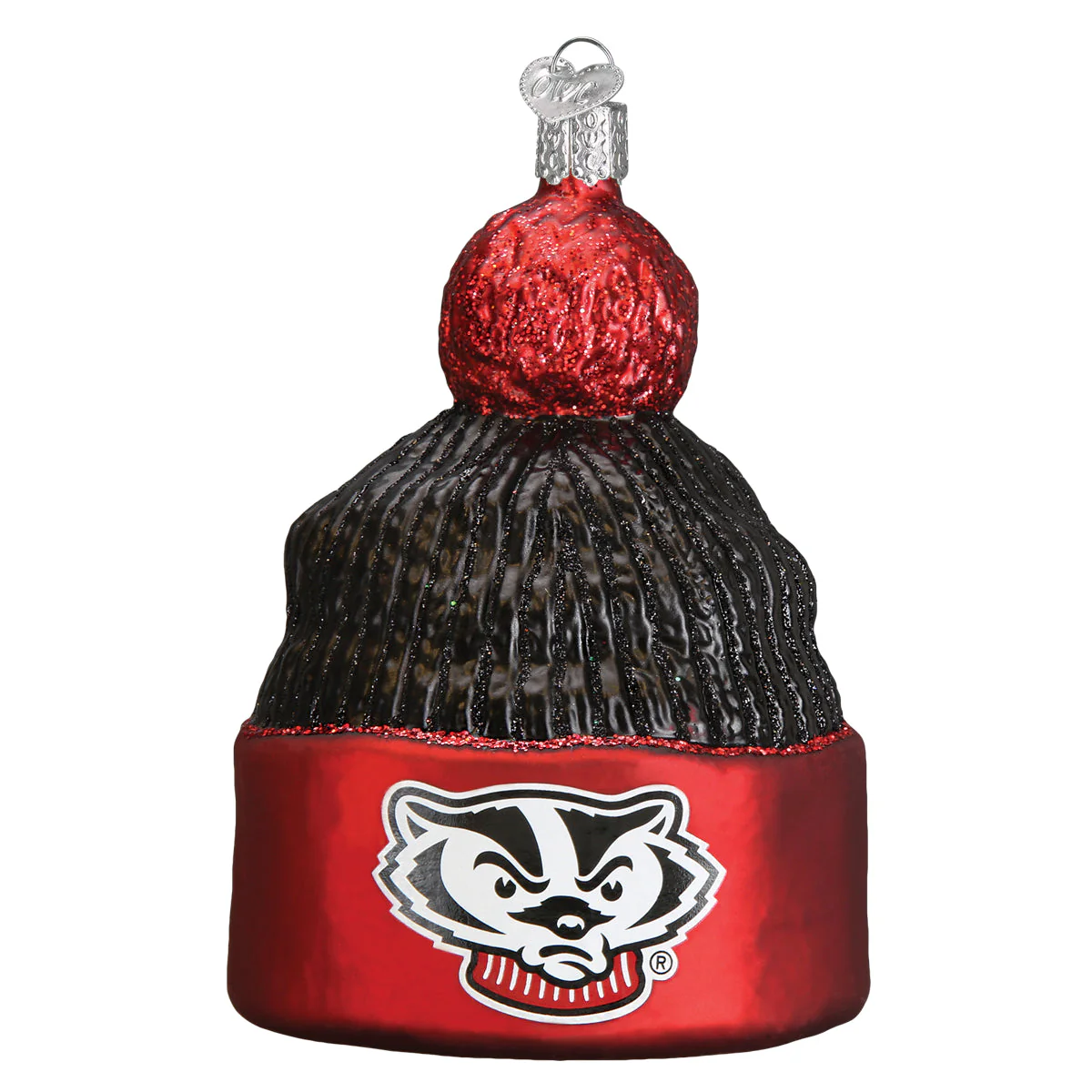 Wisconsin Beanie Christmas Ornament by Old World Christmas - Image 3
