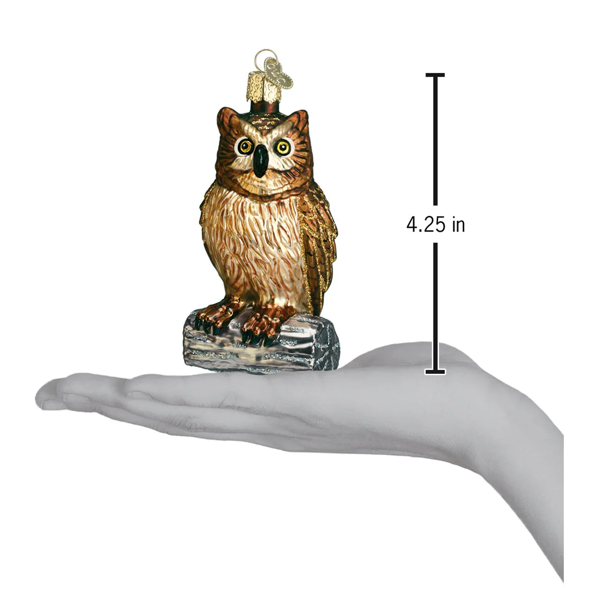 Wise Old Owl Ornament by Old World Christmas - Image 4