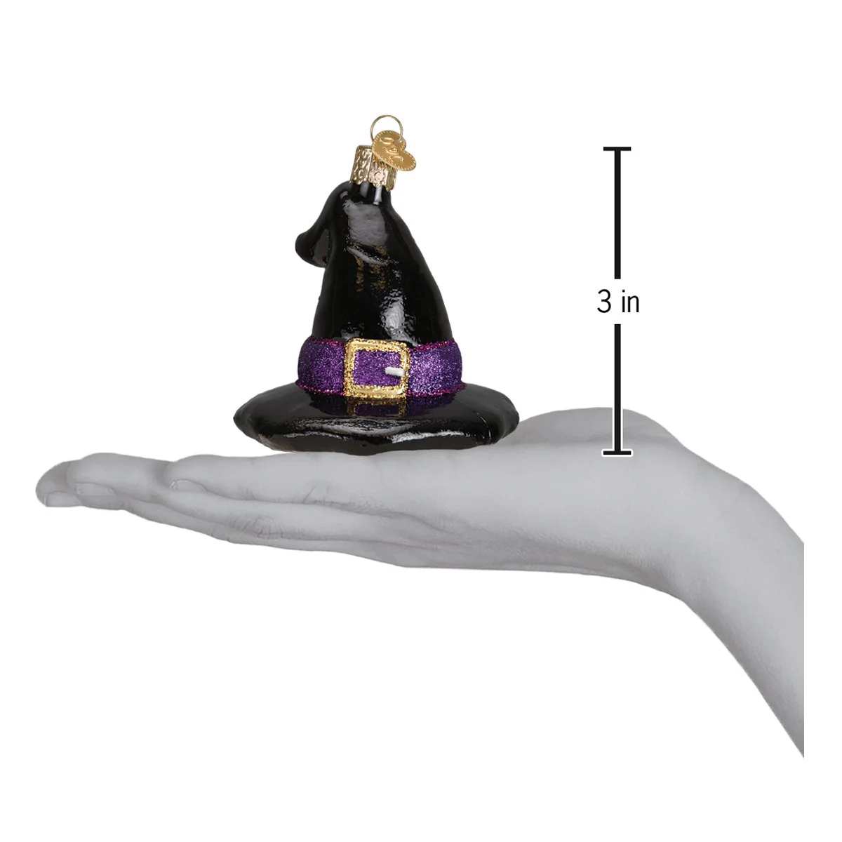 Witch's Hat Ornament 3x3 Inch - Image 7