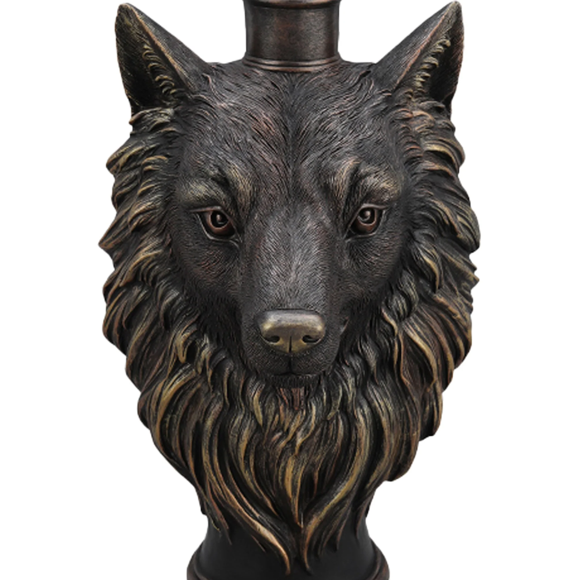 Wolf Head Accent Table Animal Statue End Tables Livingroom - Image 11