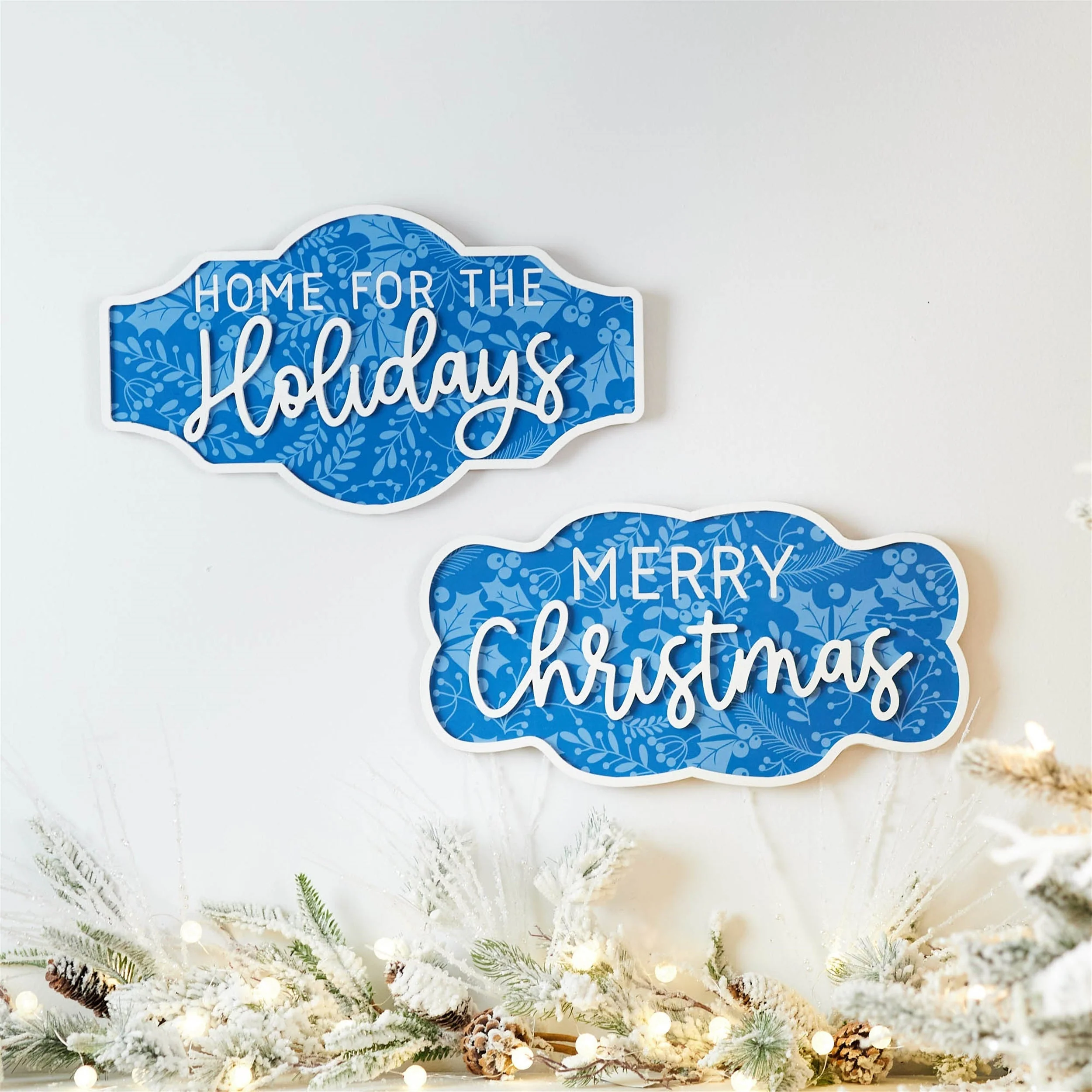 Wood Christmas Sentiment Sign (Set of 2) - Image 2
