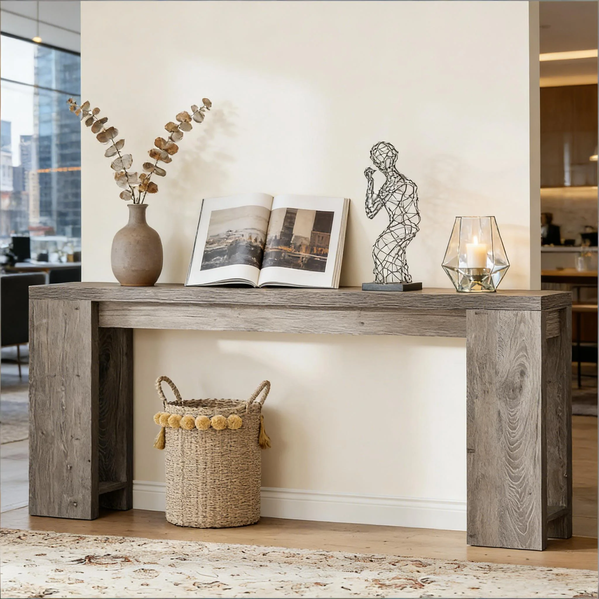 Wood Entryway Table, Console Table, Side Table - Image 3