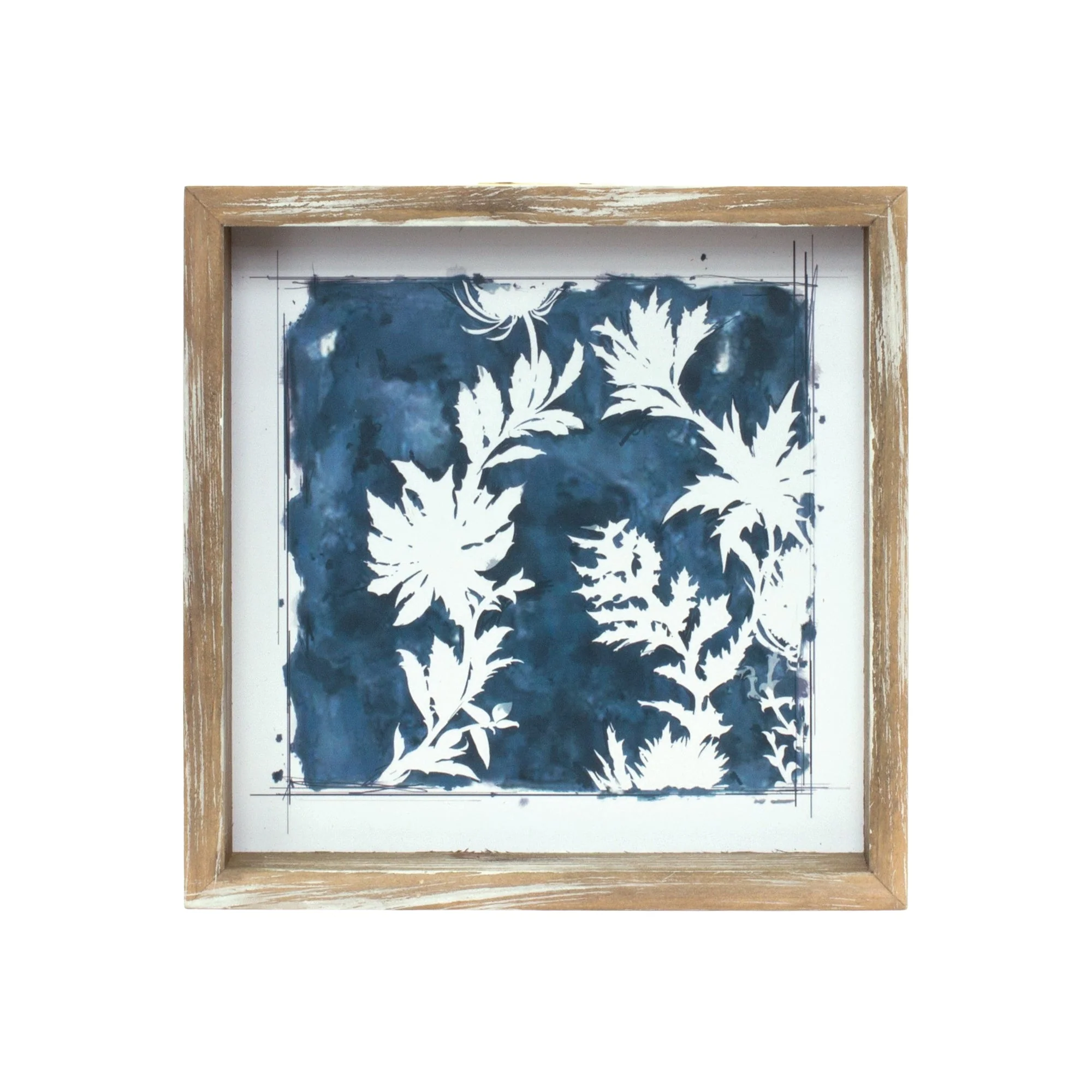 Wood Framed Floral Outline Print (Set of 6) - Image 4