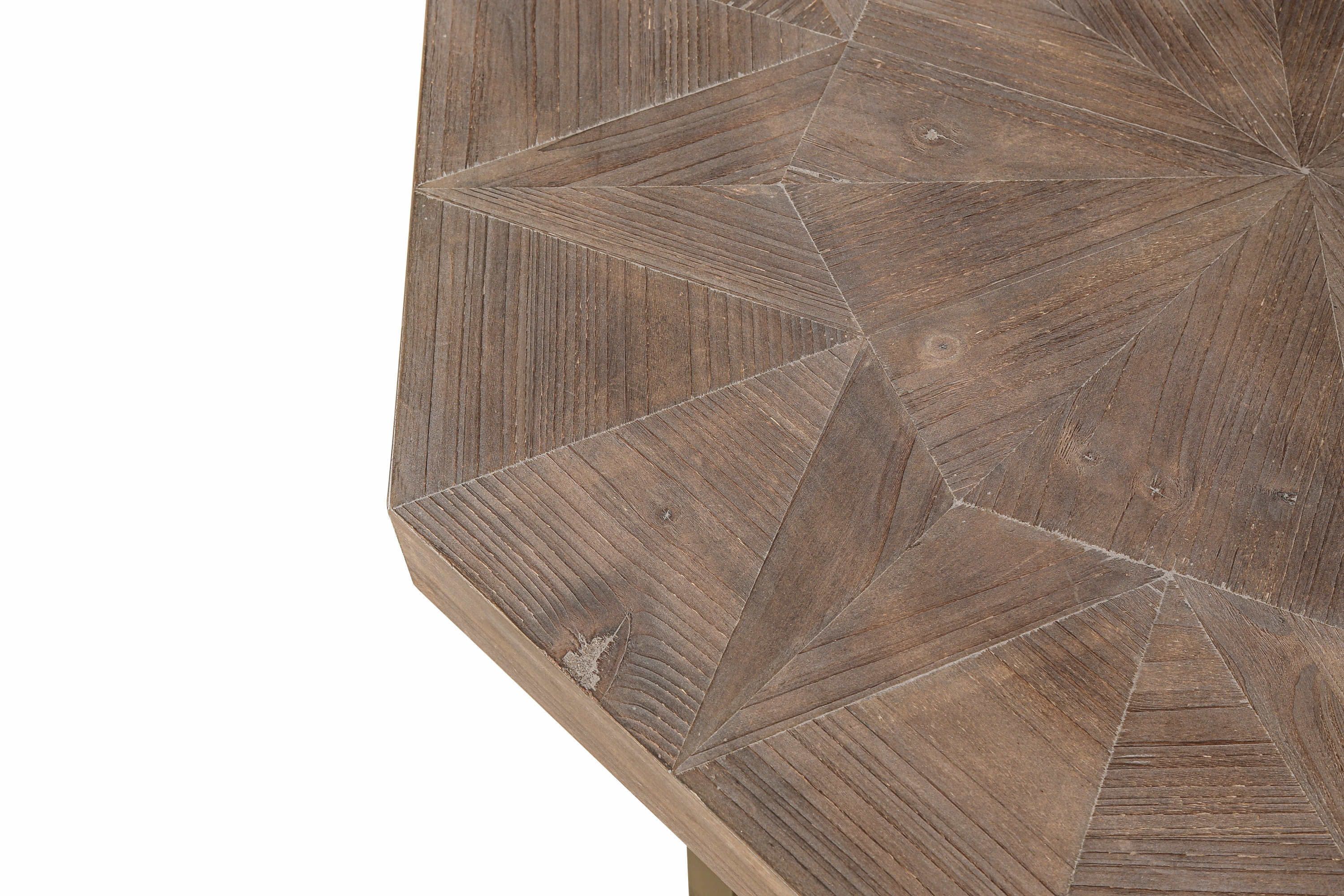 Wood Octagonal Vintage Patchwork Coffee Table - Image 14