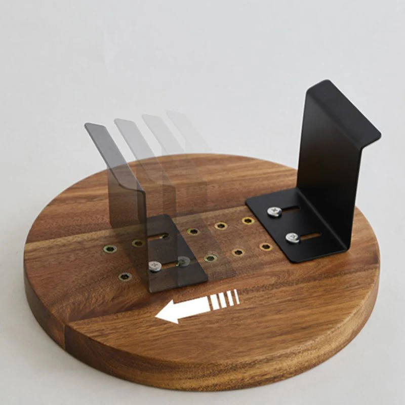 Wood Sofa Arm Tray Table Clip On Couch Armrest Table Walnut Finish - Image 5