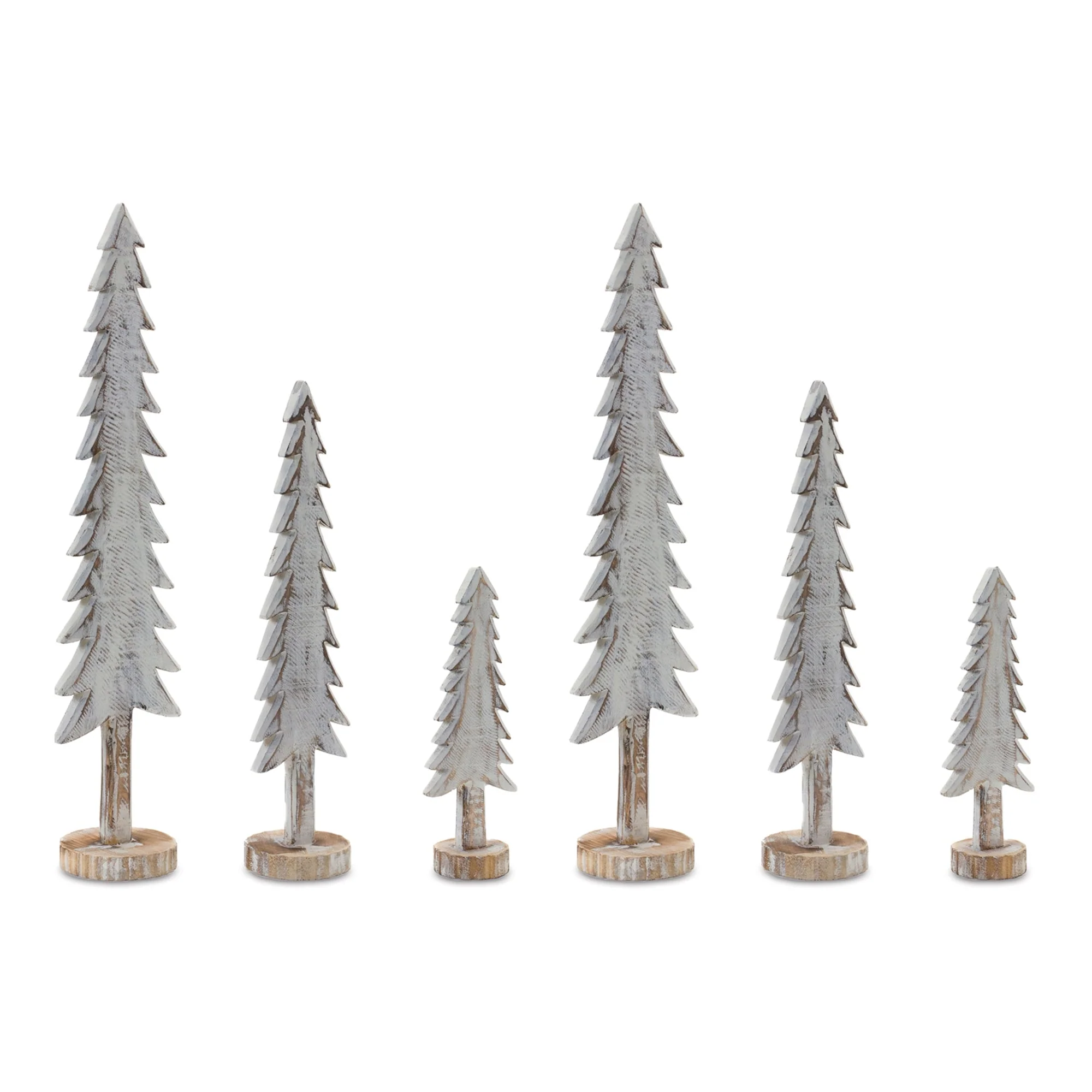Wood Tabletop Pine Tree (Set of 6) - Image 2