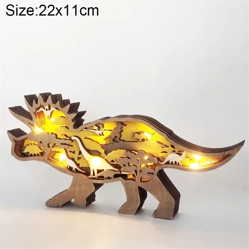 Wooden Animal LED Night Light Battery Table Lamp Kids Bedroom Decor Gift - Image 24