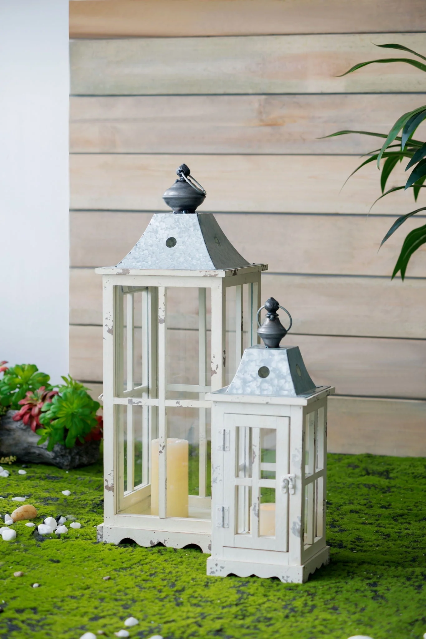 Wooden Candle Lantern Decorative Hurricane Lantern Holder - Image 11
