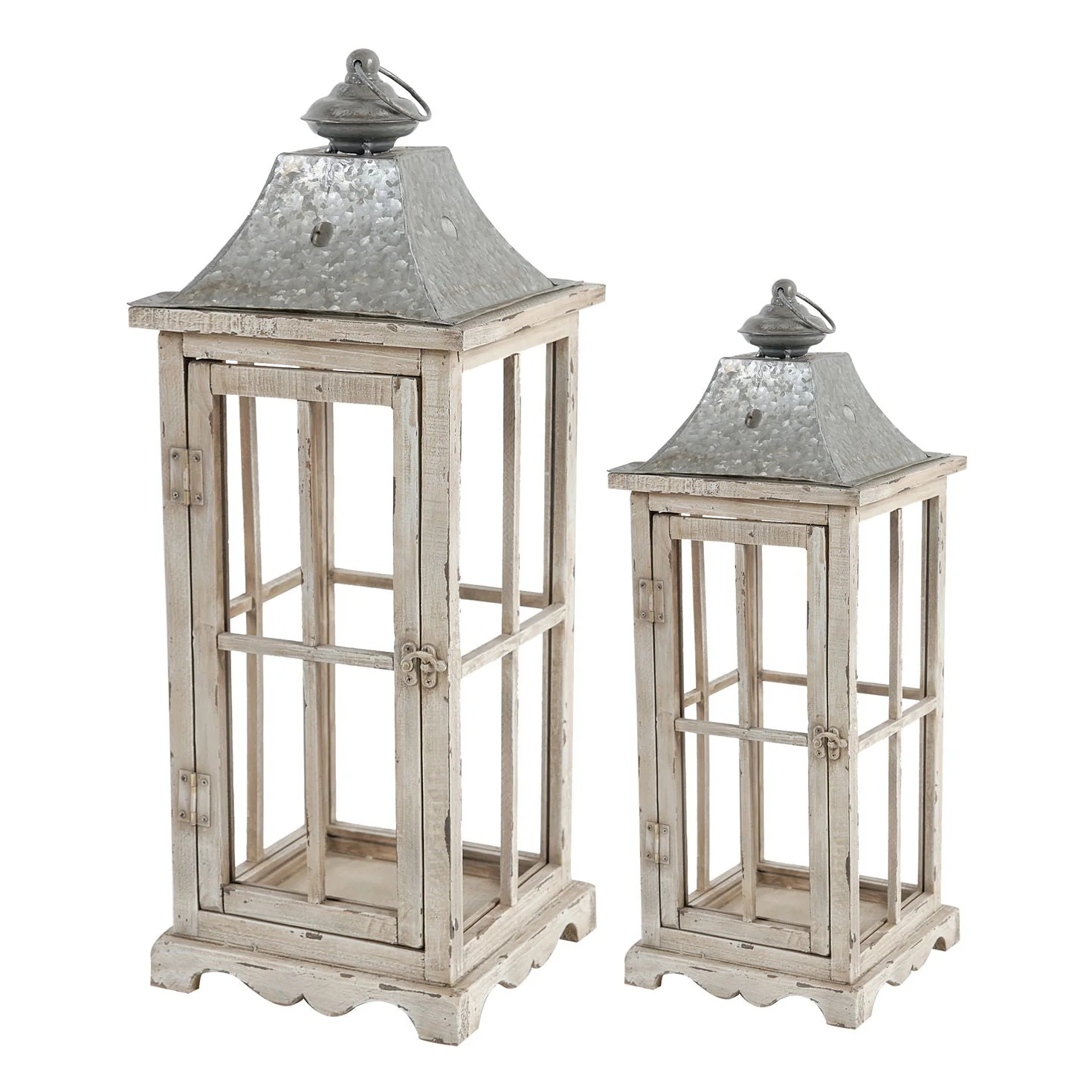 Wooden Candle Lantern Decorative Hurricane Lantern Holder - Image 12