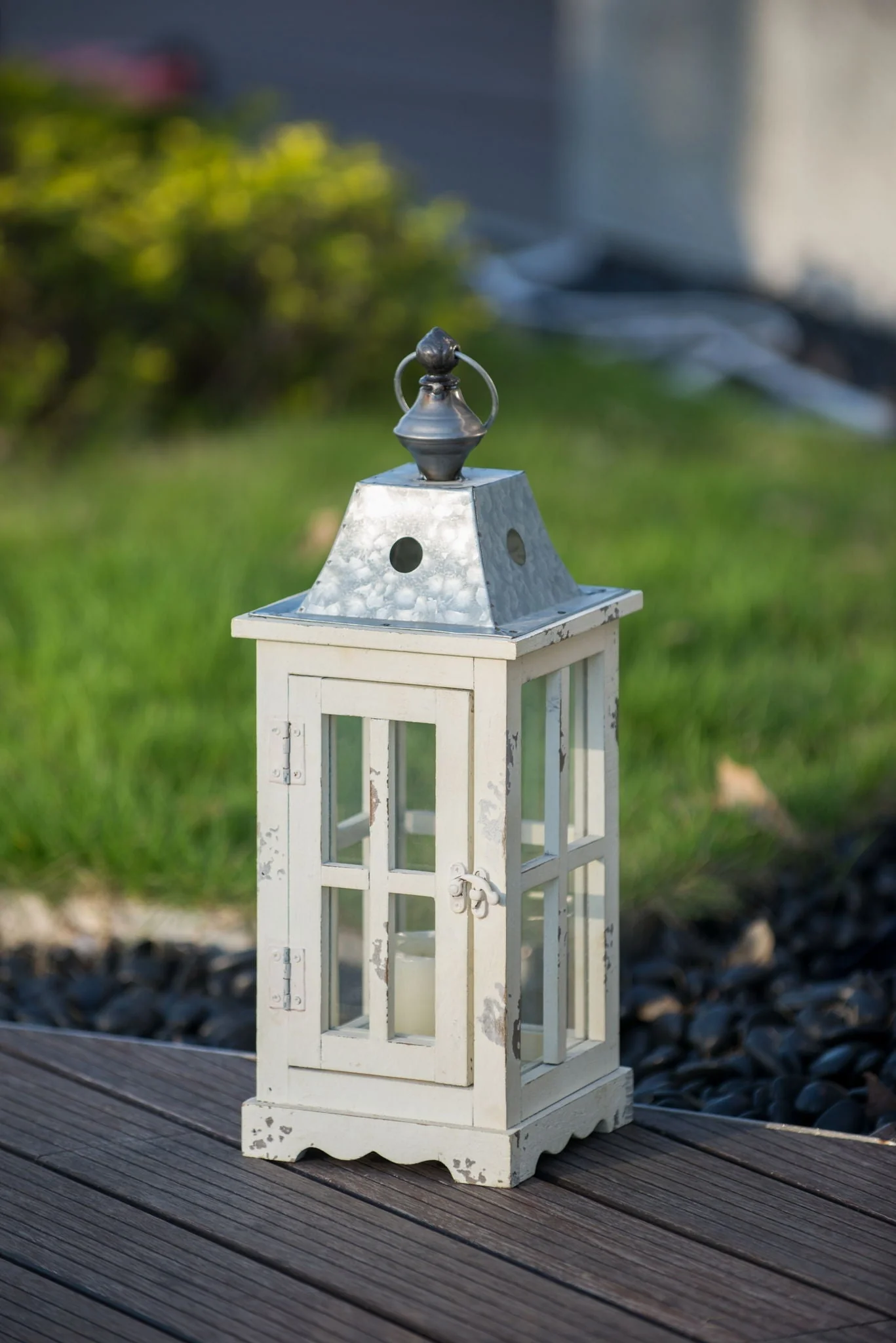 Wooden Candle Lantern Decorative Hurricane Lantern Holder - Image 5