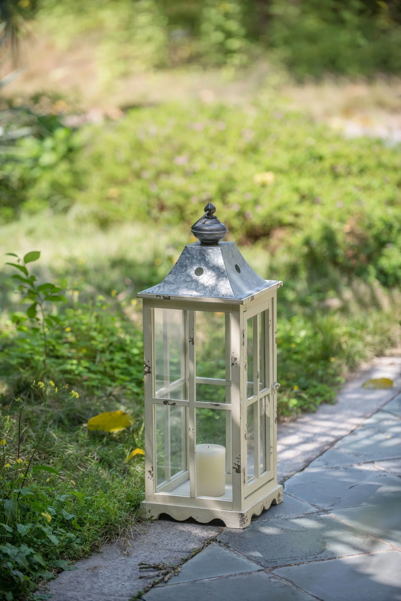 Wooden Candle Lantern Decorative Hurricane Lantern Holder - Image 9