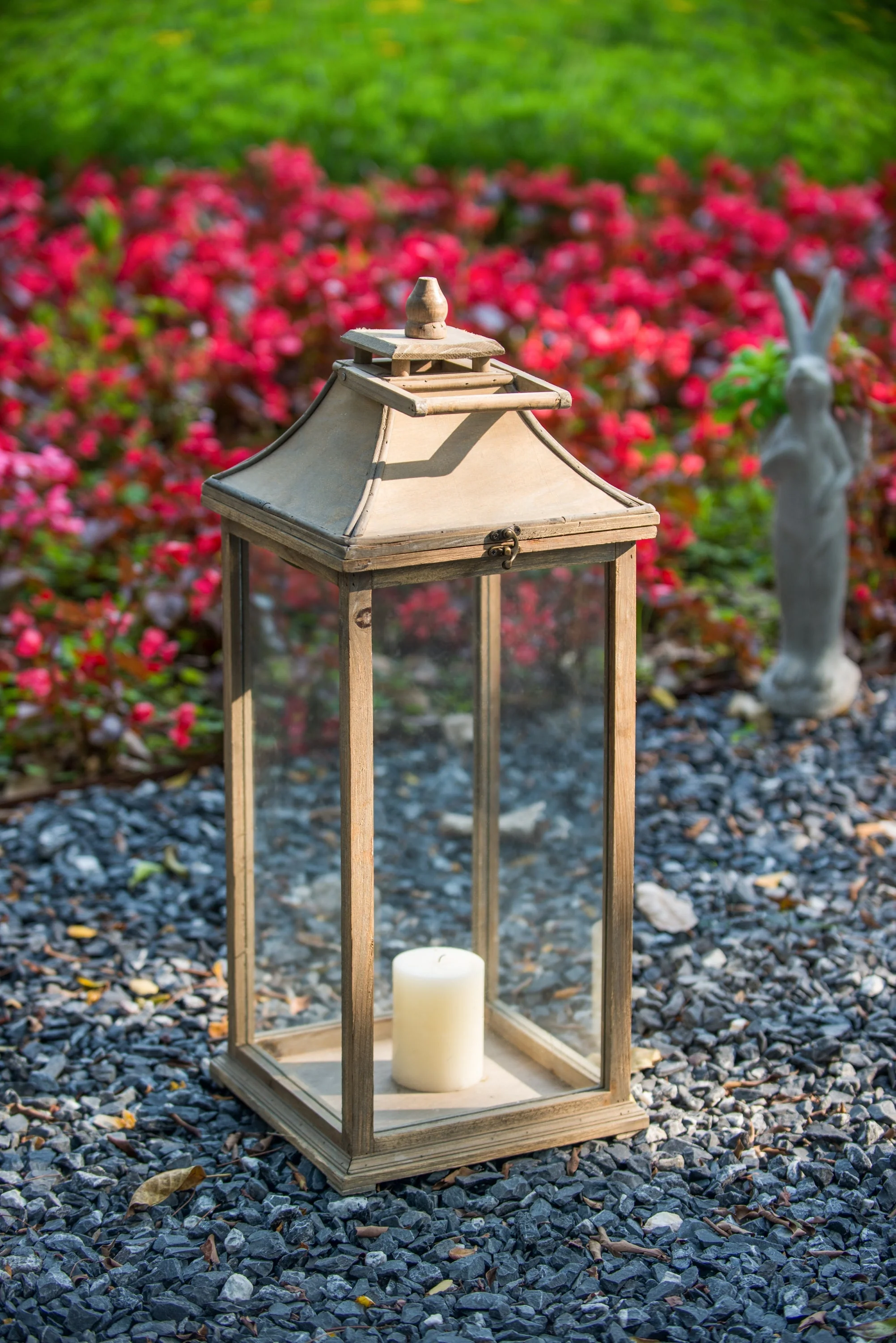 Wooden Candle Lantern Decorative, Hurricane Lantern Holder - Image 12