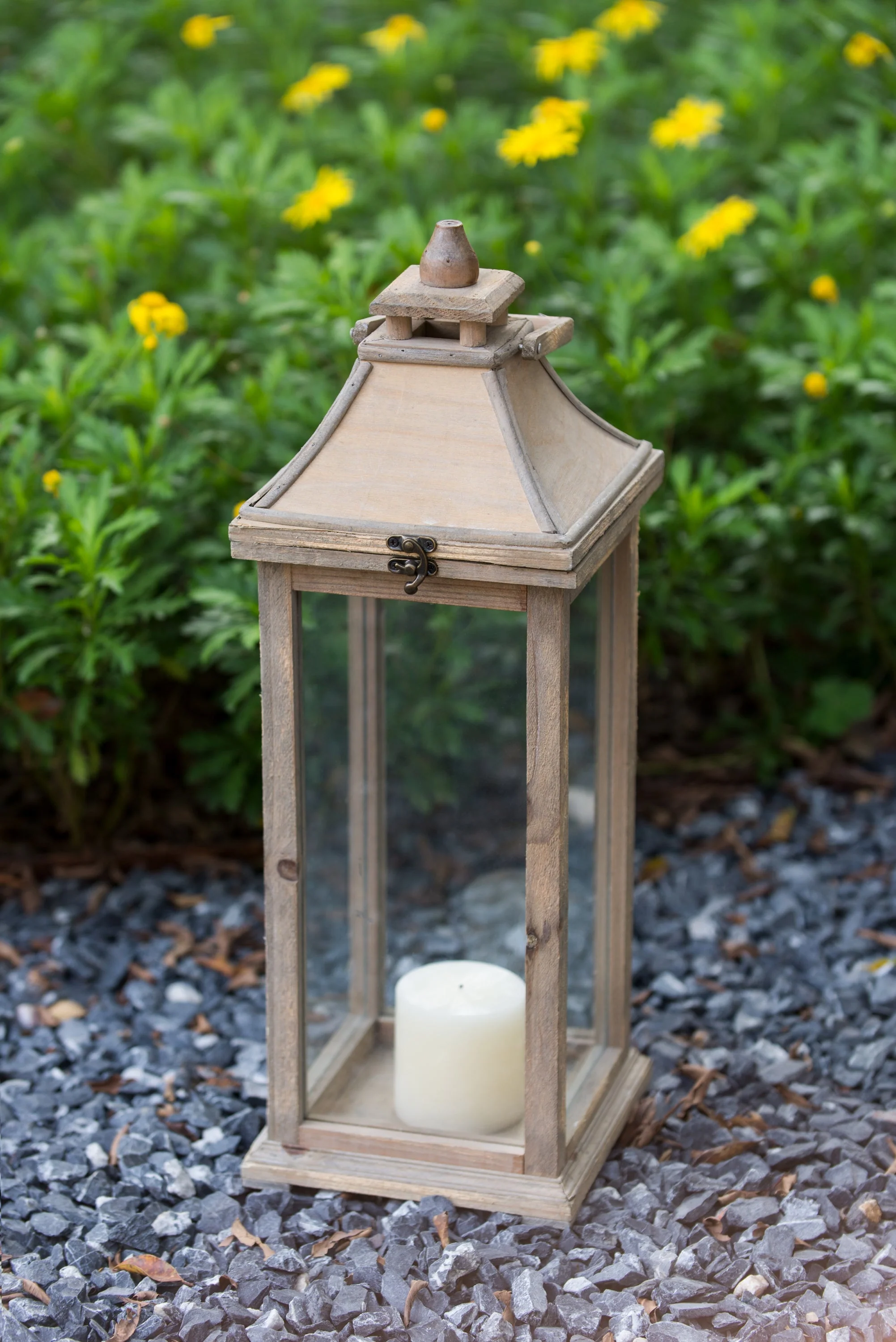 Wooden Candle Lantern Decorative, Hurricane Lantern Holder - Image 22
