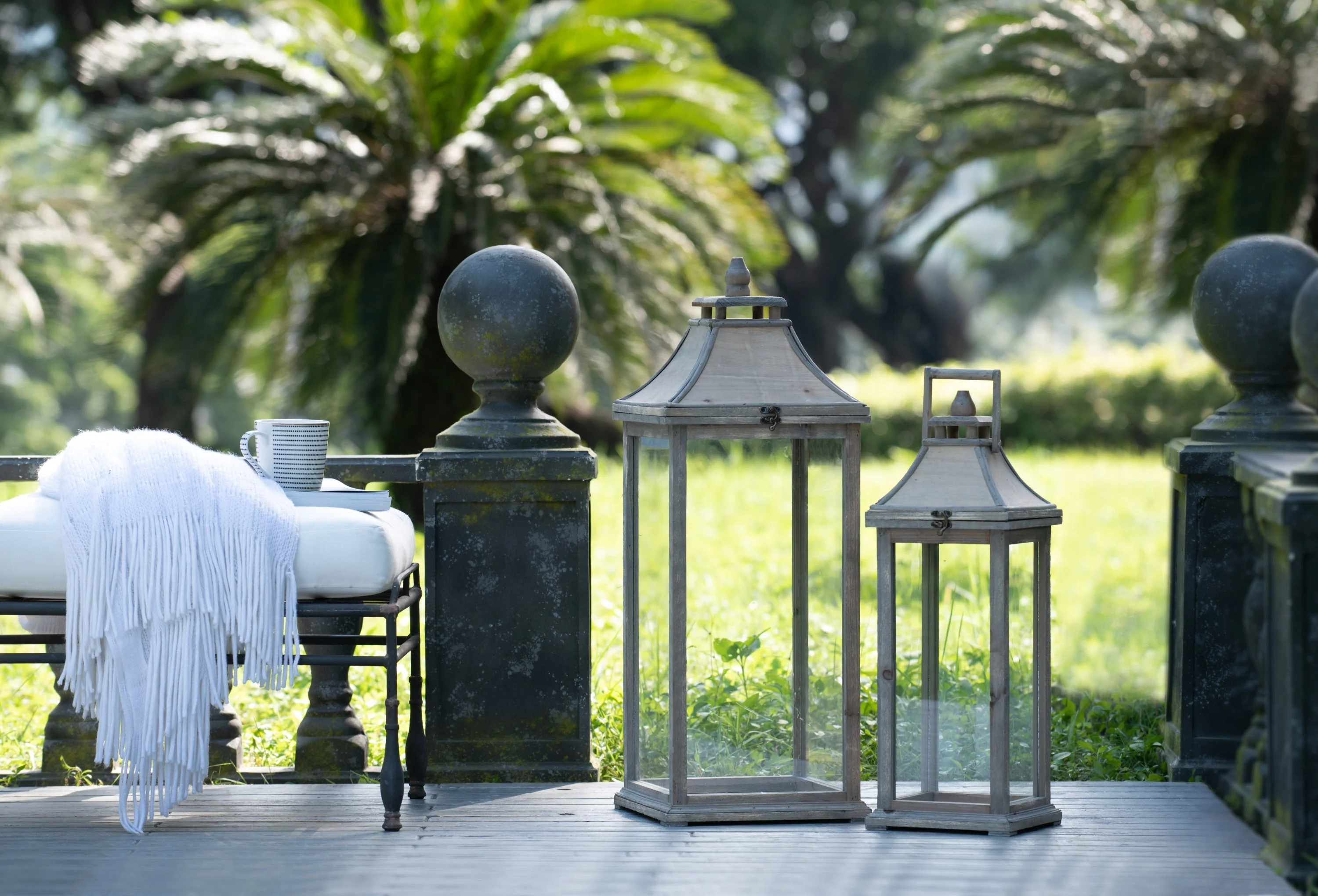 Wooden Candle Lantern Decorative, Hurricane Lantern Holder - Image 26