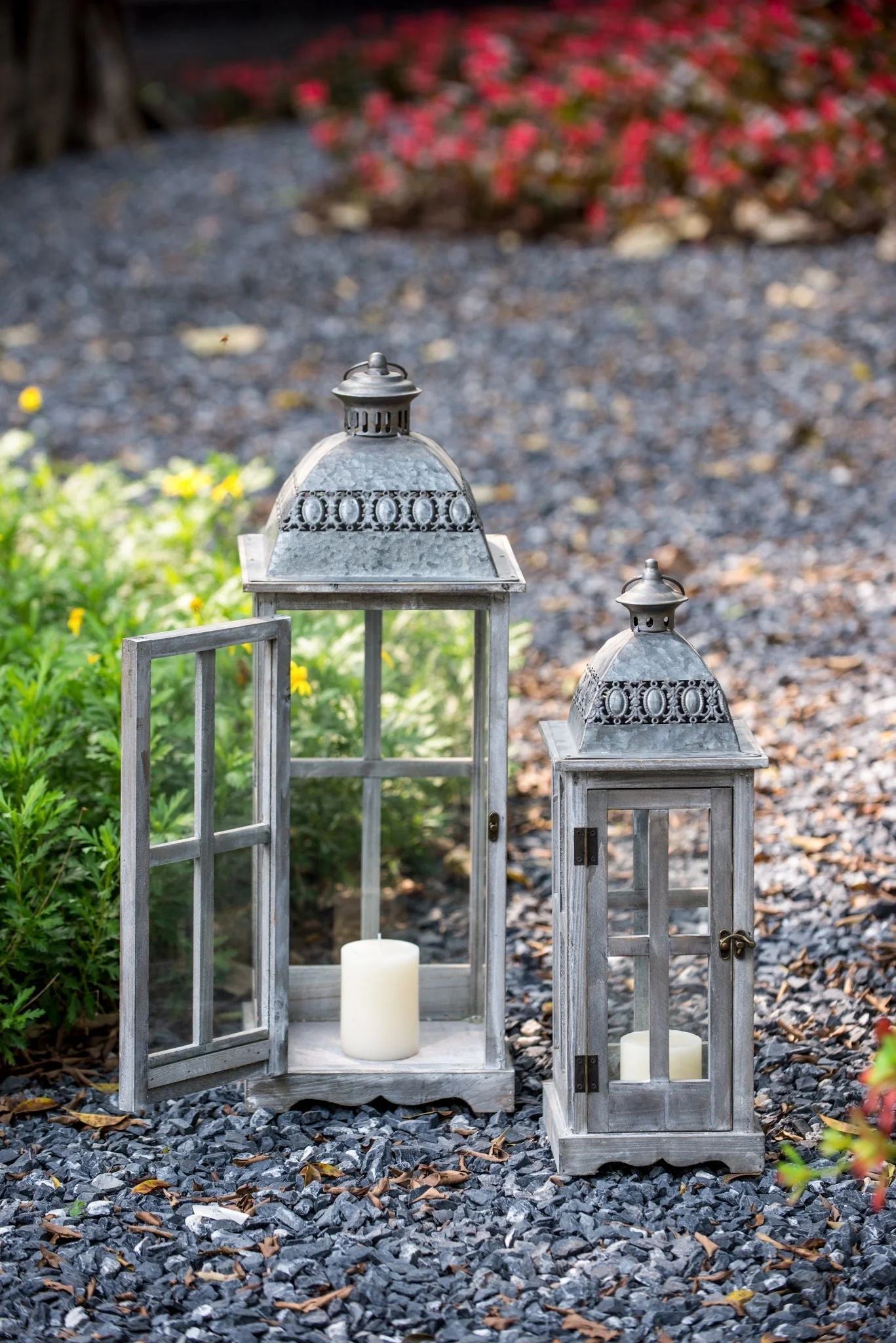 Wooden Candle Lantern Decorative Set for Indoor and Outdoor Use - Image 15