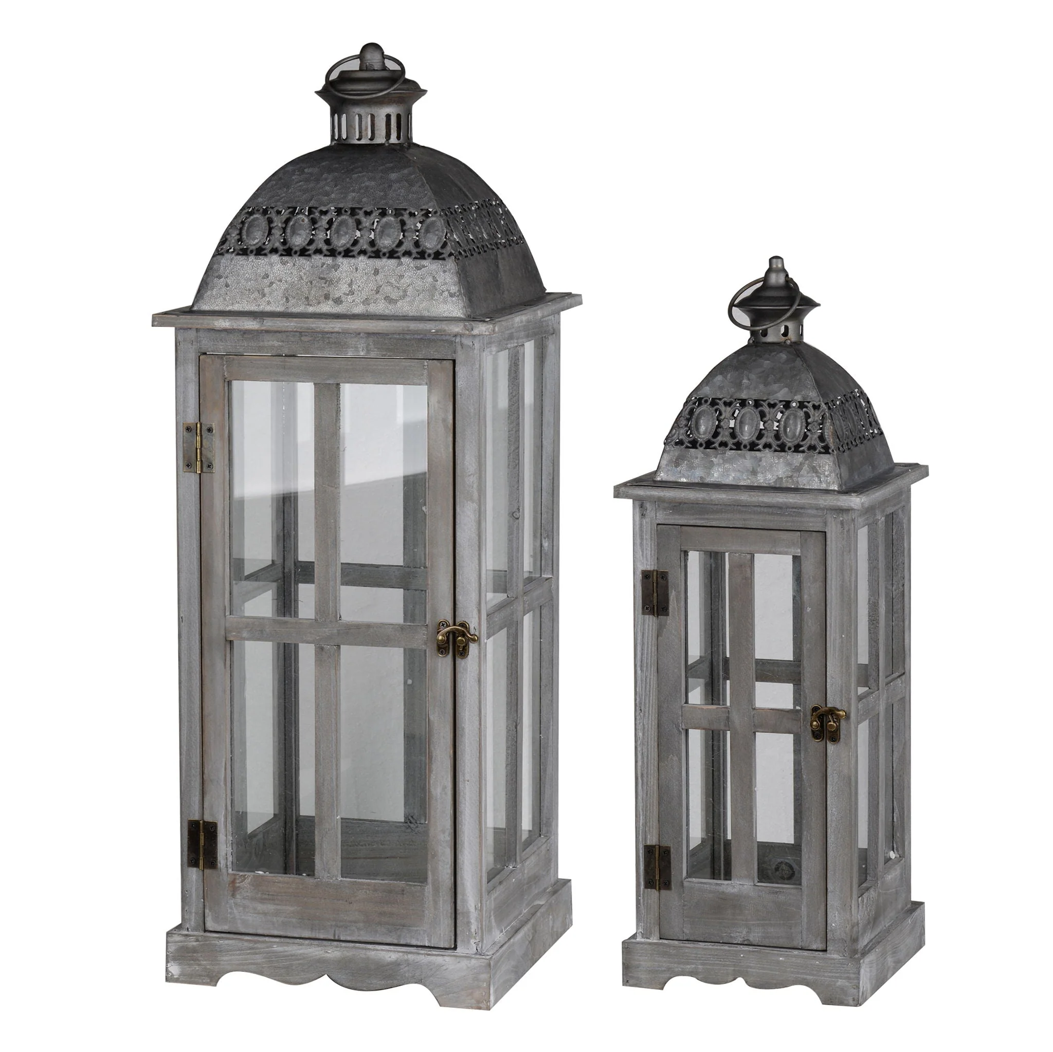 Wooden Candle Lantern Decorative Set for Indoor and Outdoor Use - Image 2