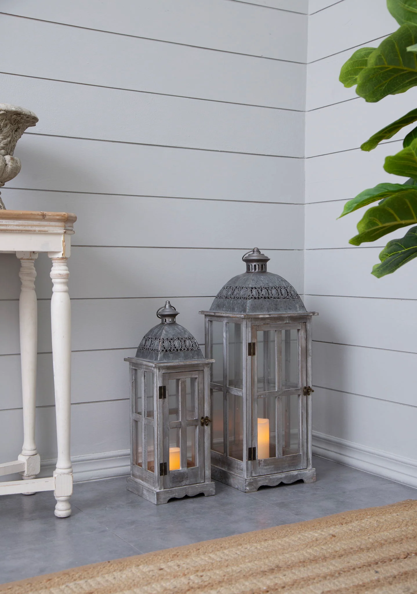 Wooden Candle Lantern Decorative Set for Indoor and Outdoor Use - Image 3