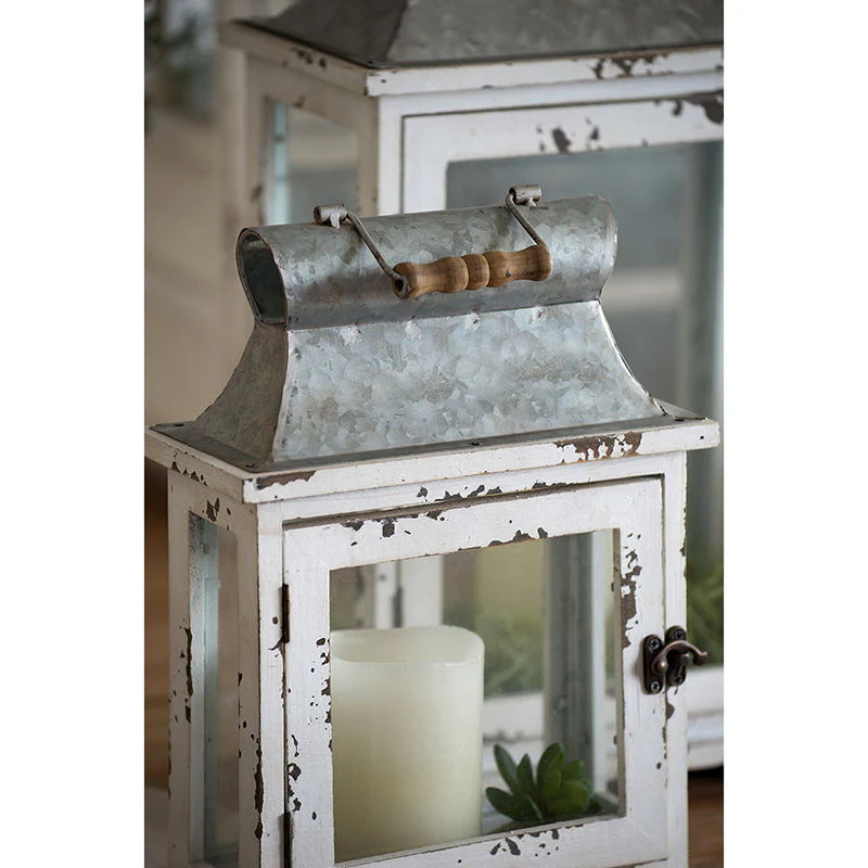 Wooden Candle Lantern Decorative Set of Two for Indoor and Outdoor Use - Image 10