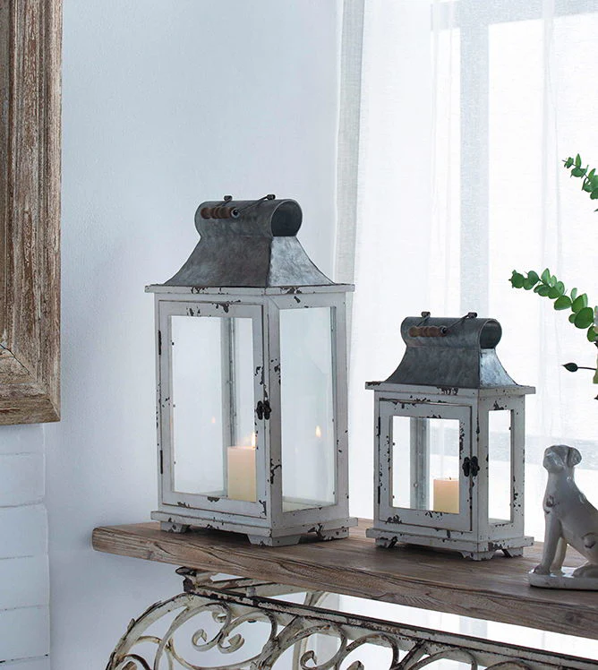 Wooden Candle Lantern Decorative Set of Two for Indoor and Outdoor Use - Image 11