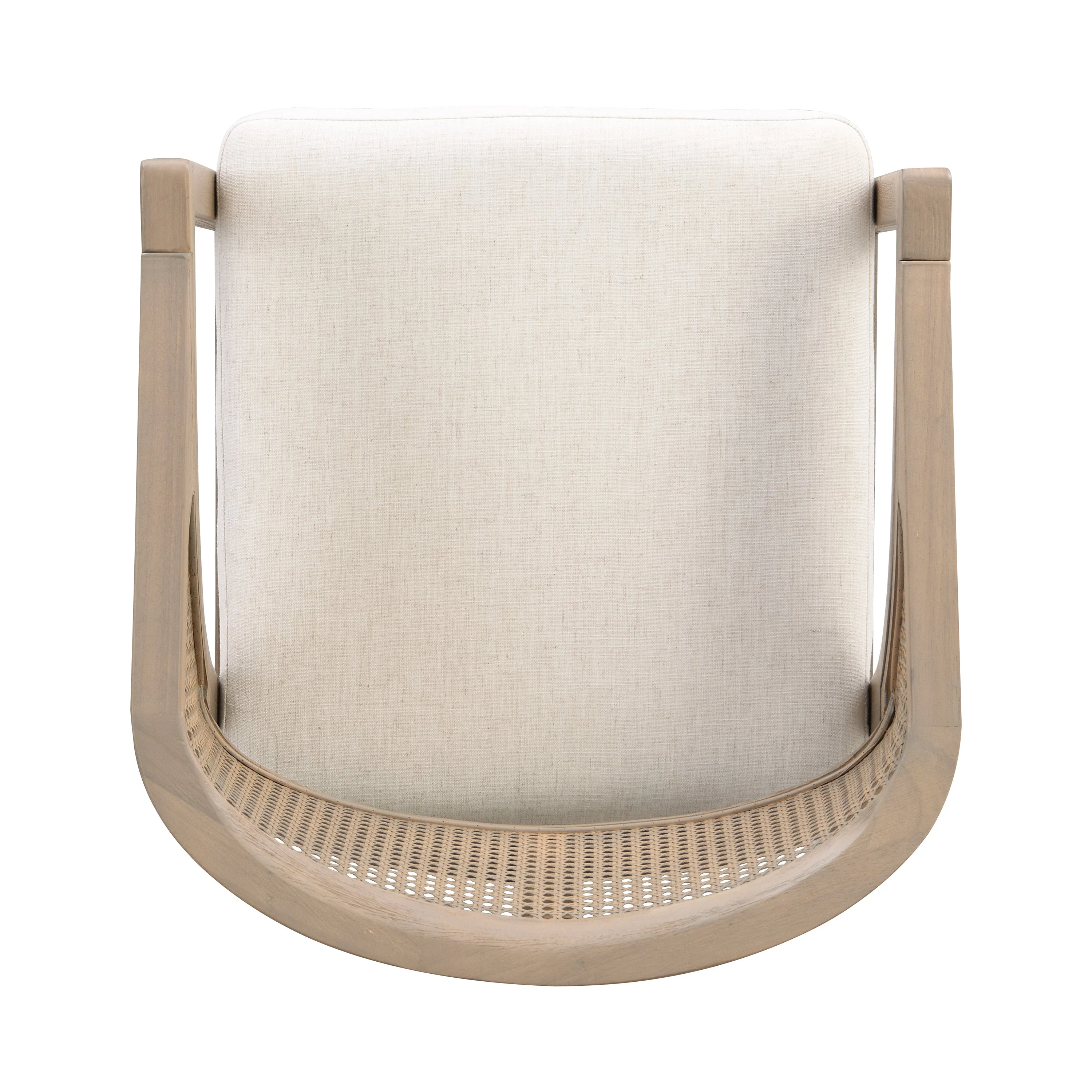 Wooden Frame Counter Stool with Rattan Back - Set of 2 - Image 2
