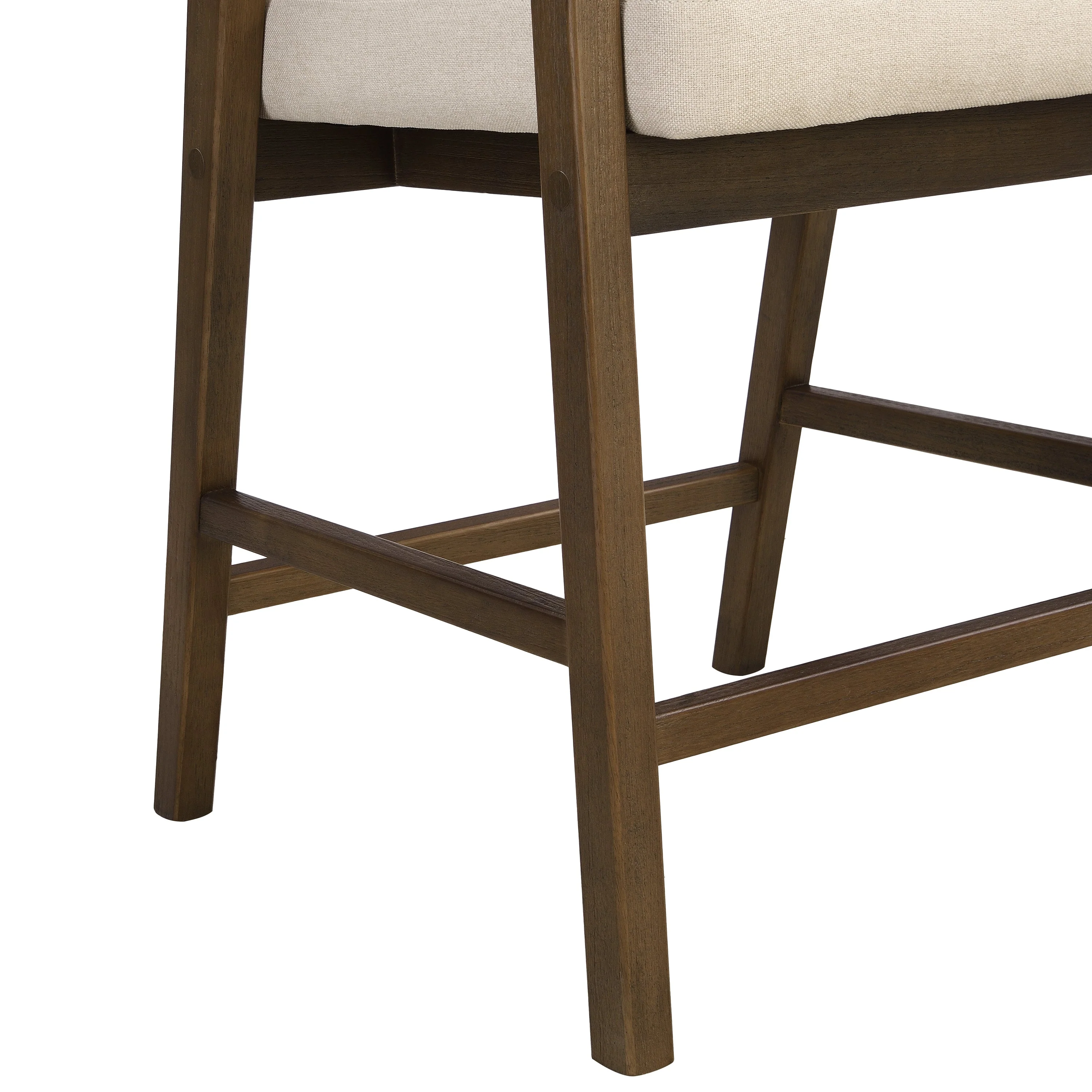 Wooden Frame Counter Stool with Rattan Back - Set of 2 - Image 29