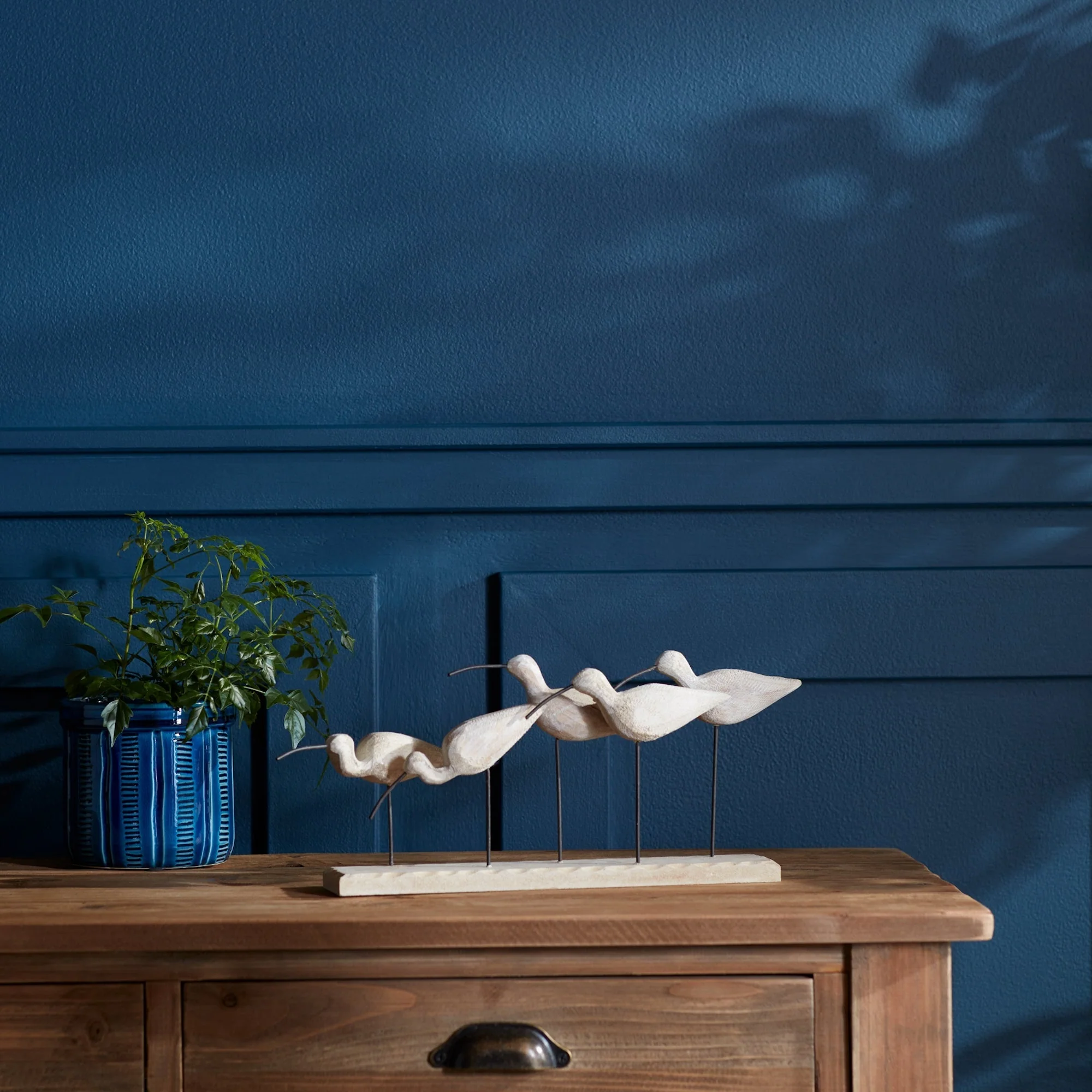 Wooden Sea Bird Sculpture 13"L - Image 2