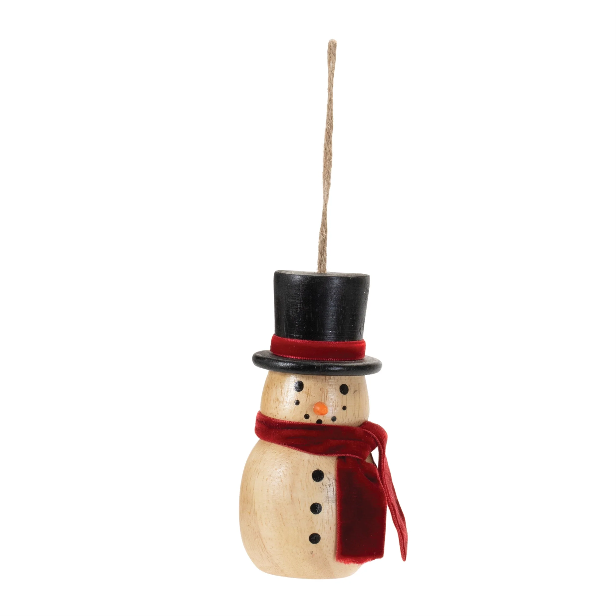 Wooden Snowman Ornament (Set of 12) - Image 3