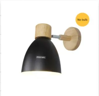 Wooden Wall Lamp with Switch – Modern E27 Adjustable Sconce for Bedroom & Living Room - Image 16