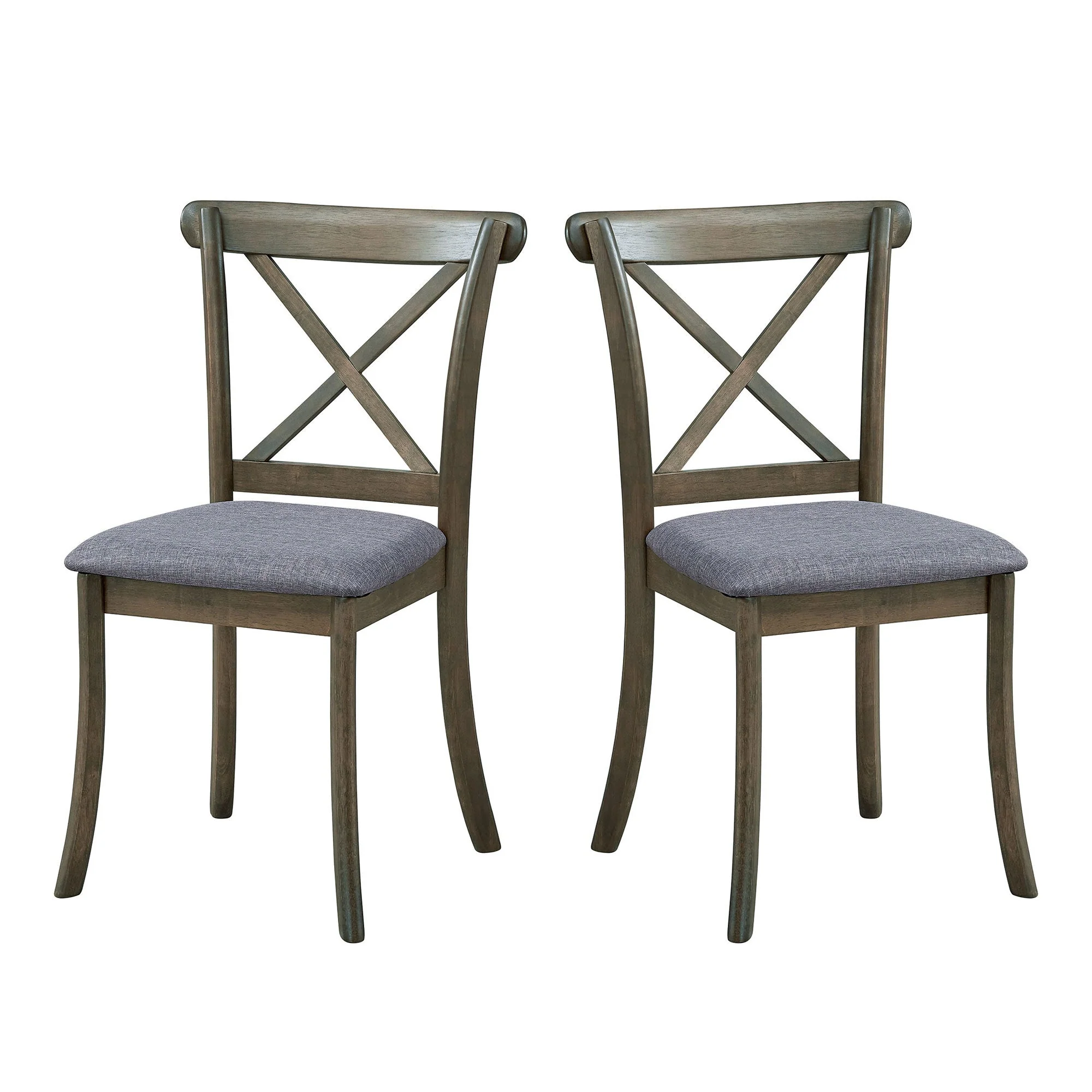 Wooden X Back Dining Chairs Set of 2 - Image 3