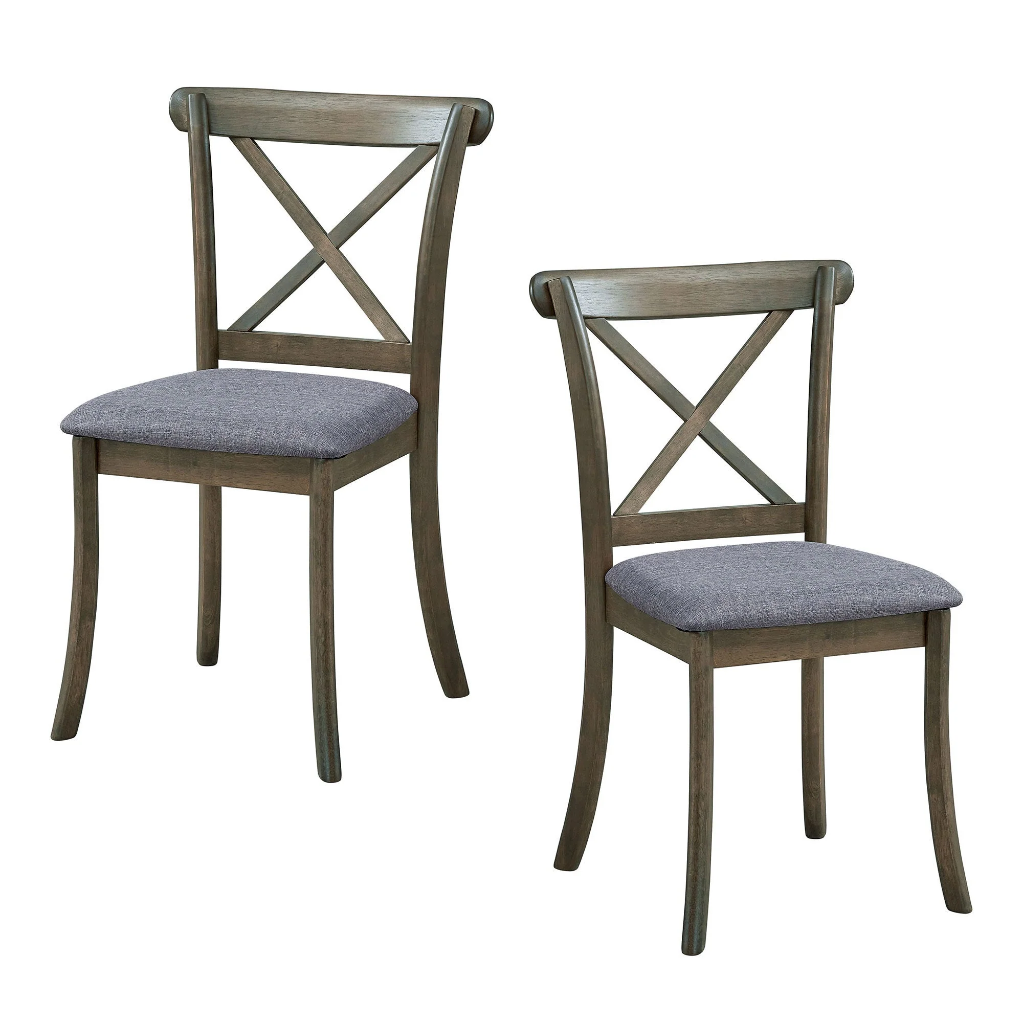 Wooden X Back Dining Chairs Set of 2 - Image 4