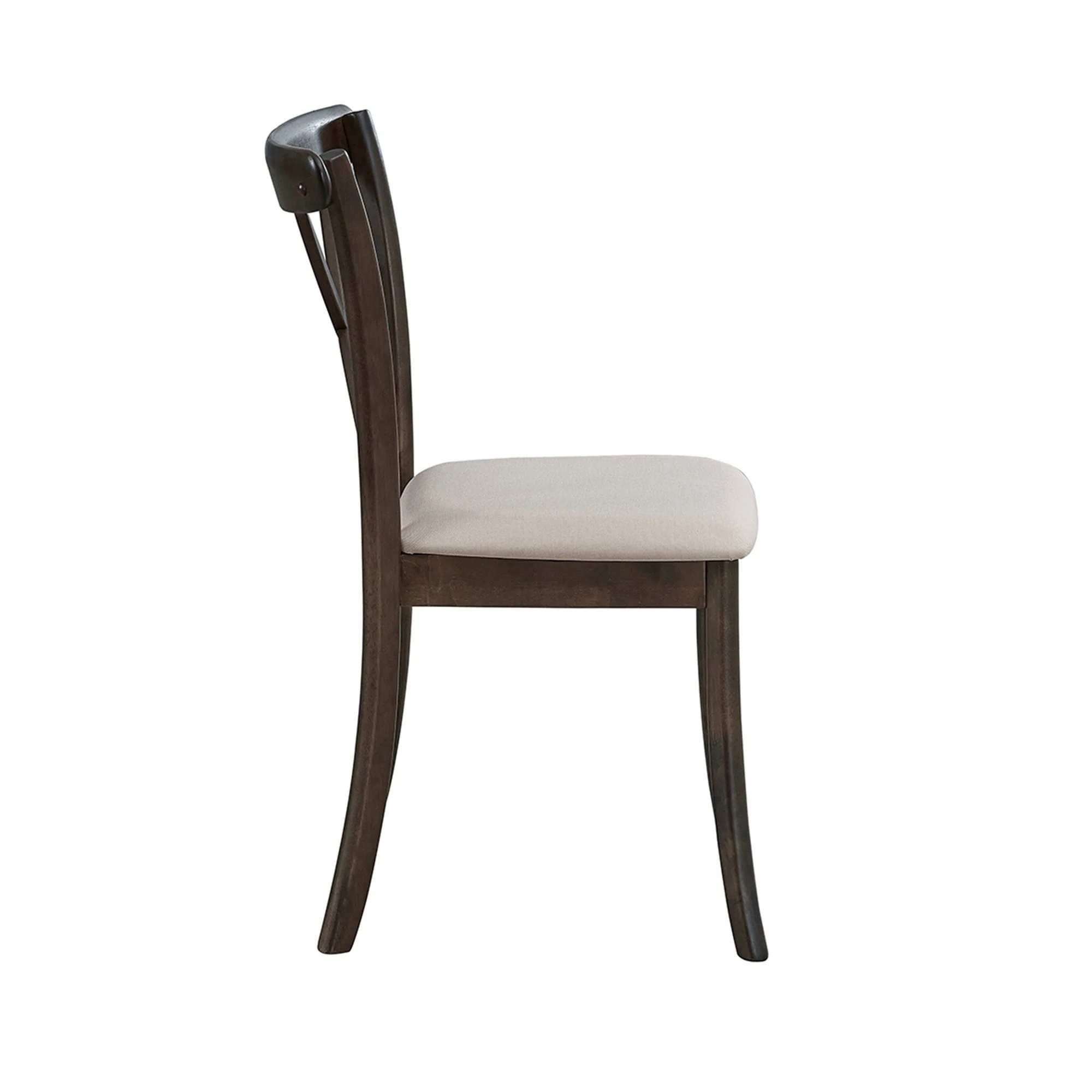 Wooden X Back Dining Chairs Set of 2 - Brown - Image 6