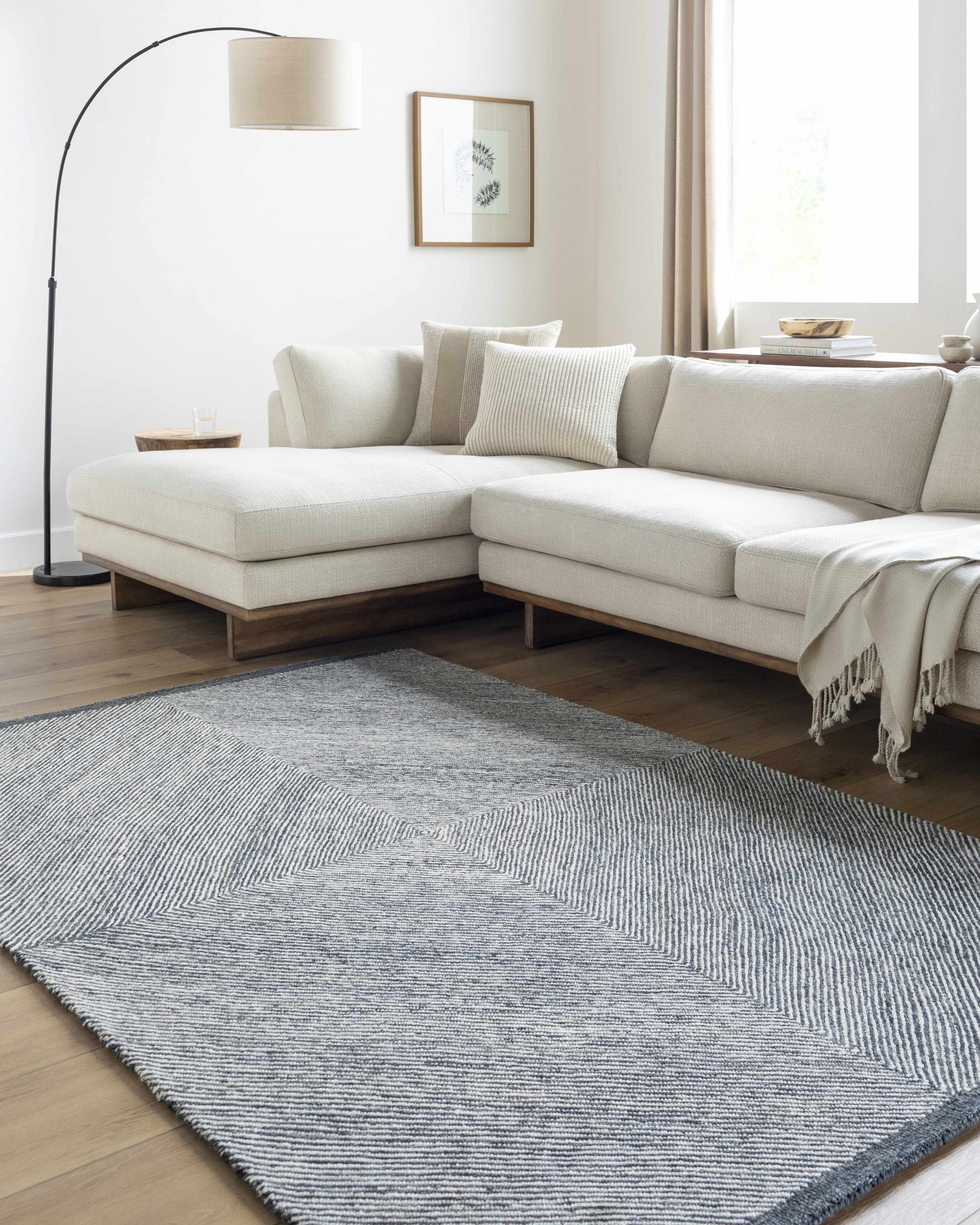 Wool Texture Area Rug - Clearance - Image 2