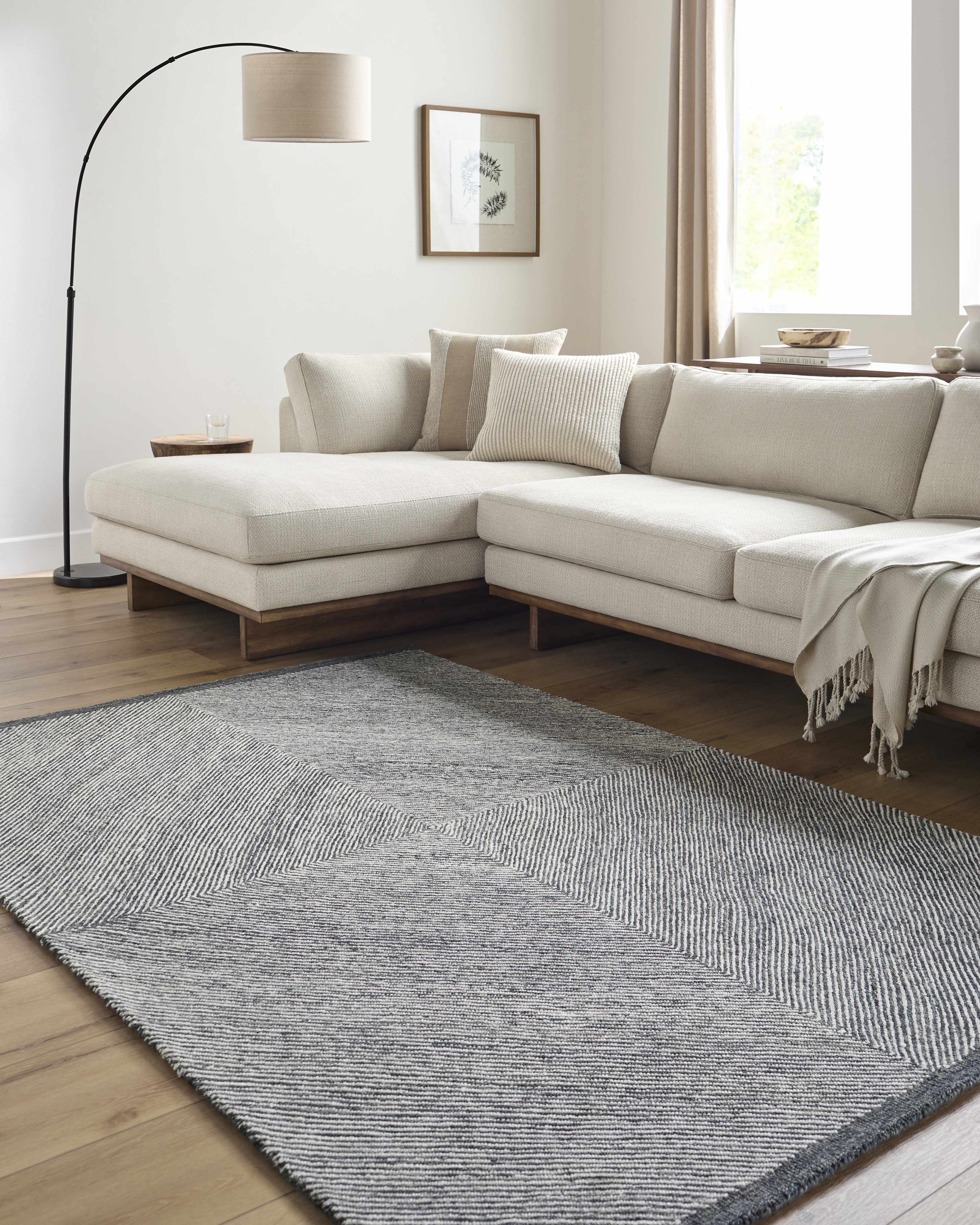 Wool Texture Area Rug - Clearance - Image 3