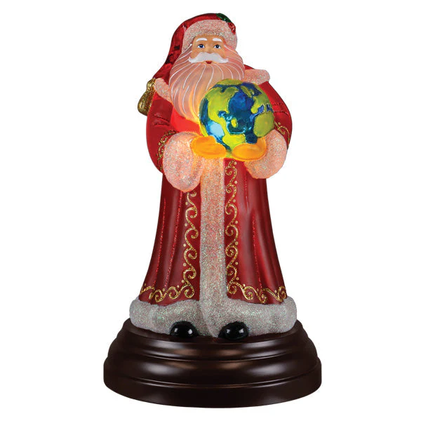 World Peace Santa Light Christmas Ornament - Image 2