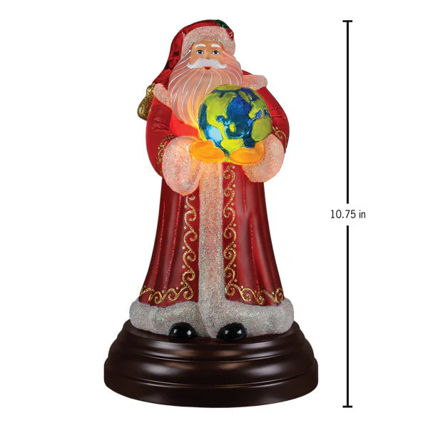World Peace Santa Light Christmas Ornament - Image 5
