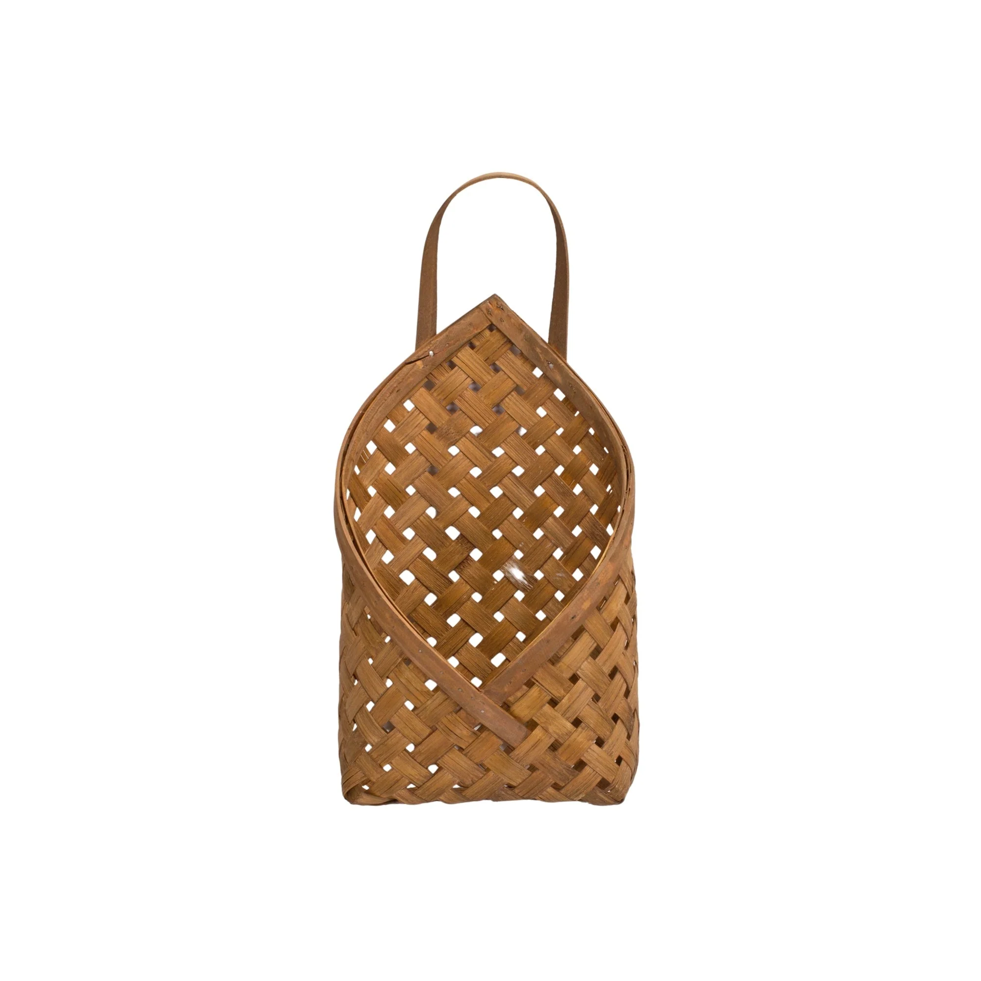 Woven Bamboo Basket Wall Pocket (Set of 2) - Image 3
