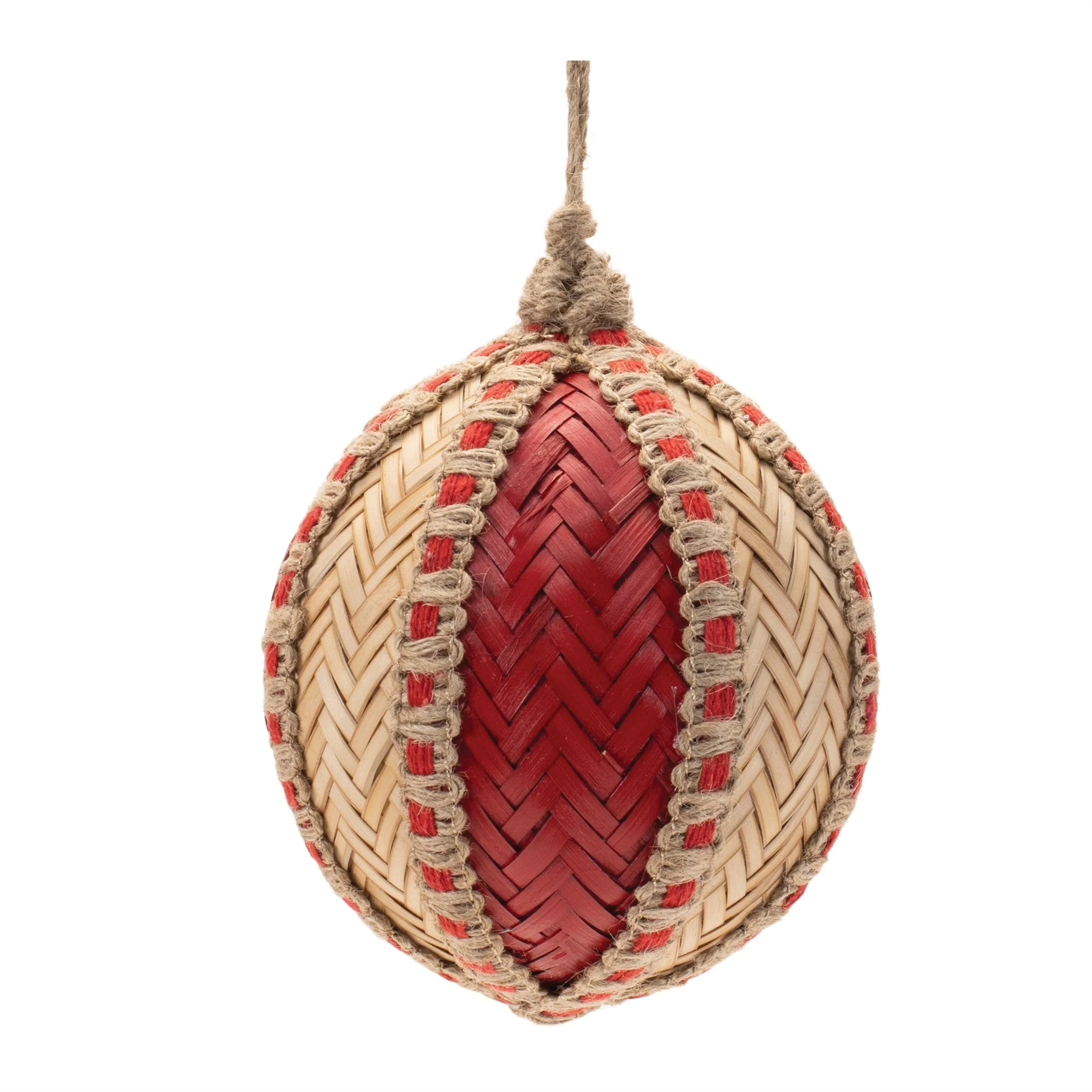Woven Bamboo Ornament (Set of 4) - Image 3