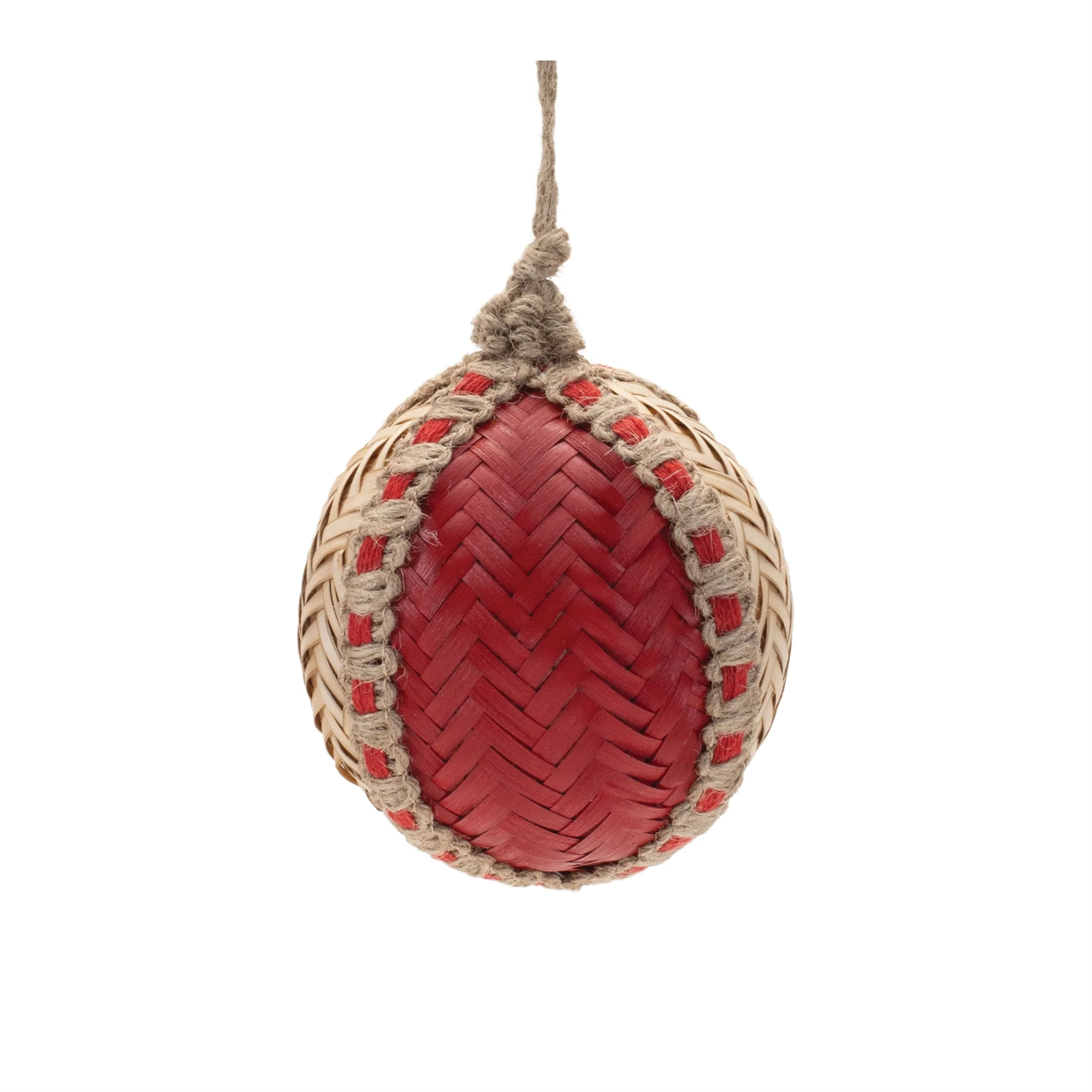 Woven Bamboo Ornament (Set of 4) - Image 4