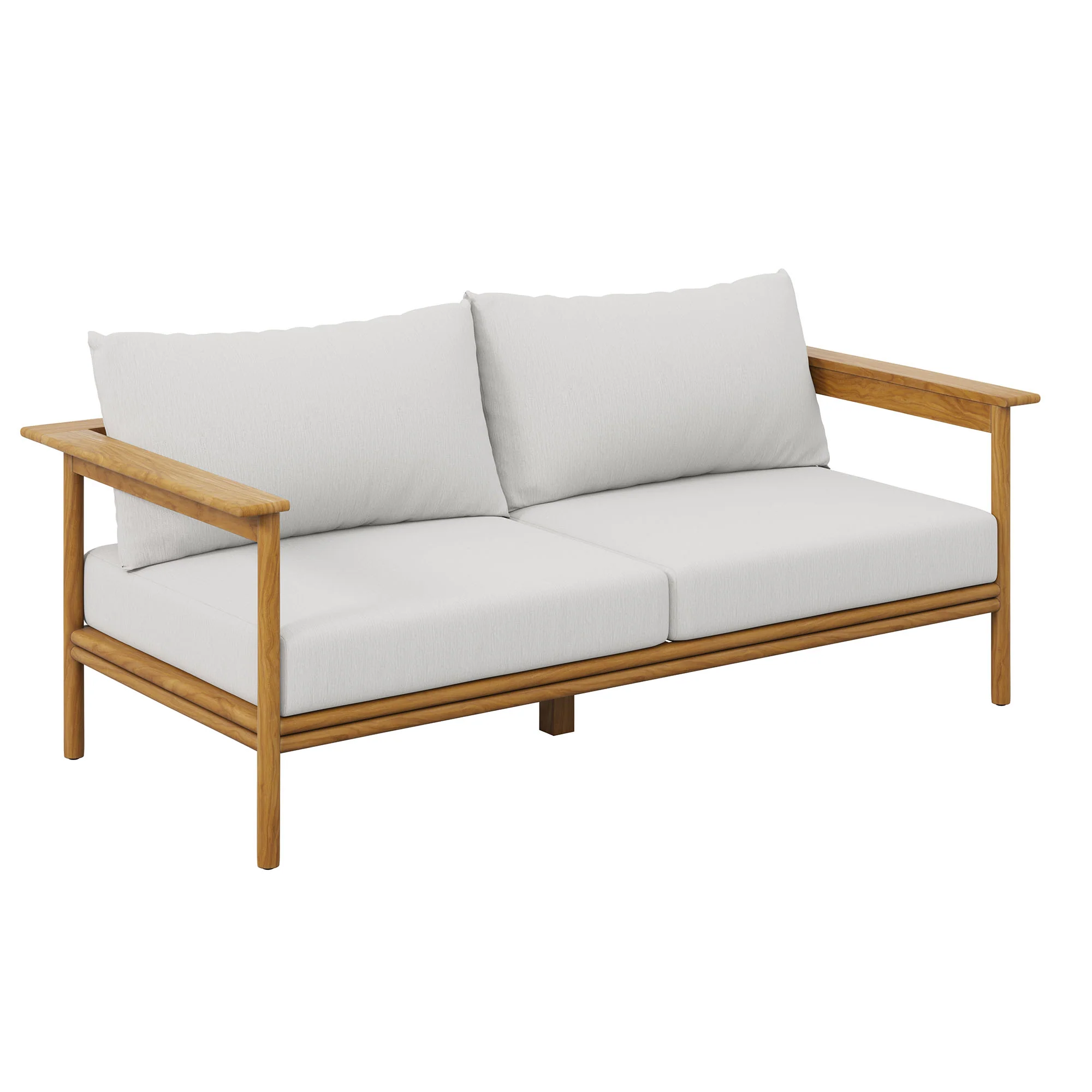 Wren 4-Piece Outdoor Patio Teak Wood Furniture Set by Modway - Image 7