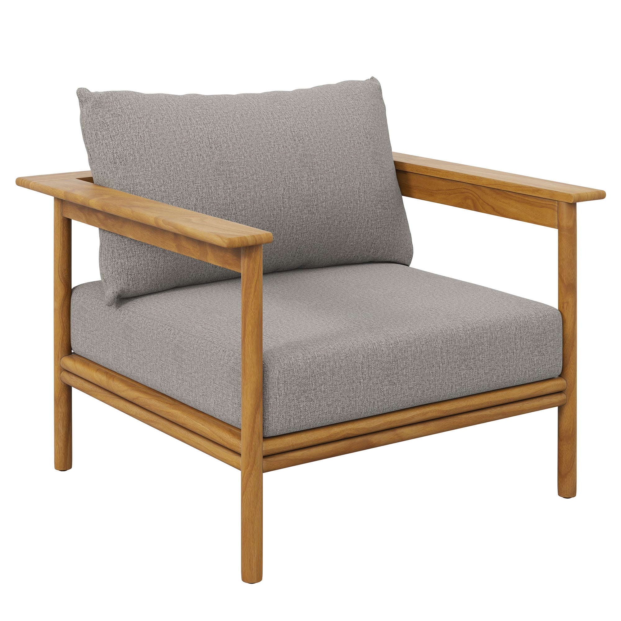 Wren 6-Piece Outdoor Patio Teak Wood Furniture Set by Modway - Image 9