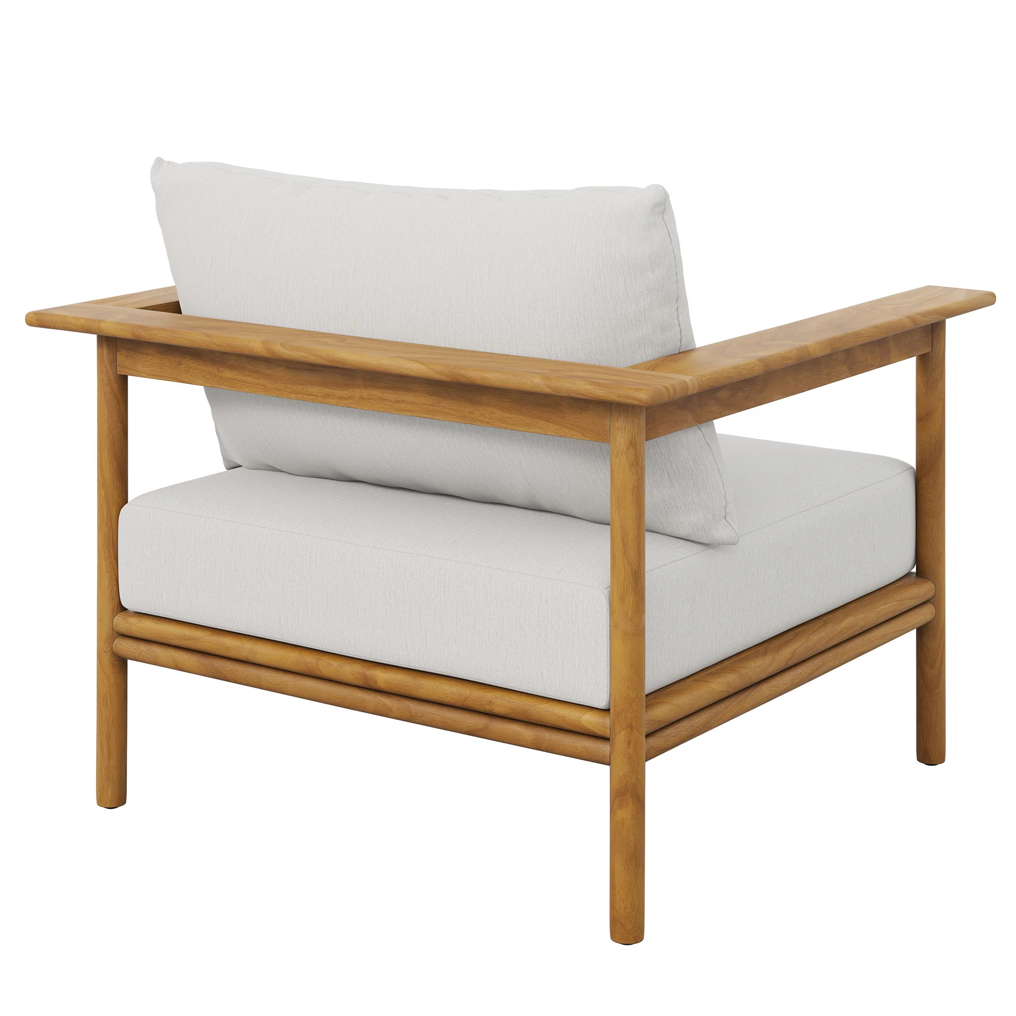 Wren Outdoor Patio Teak Wood Armchair Set of 2 by Modway - Image 11
