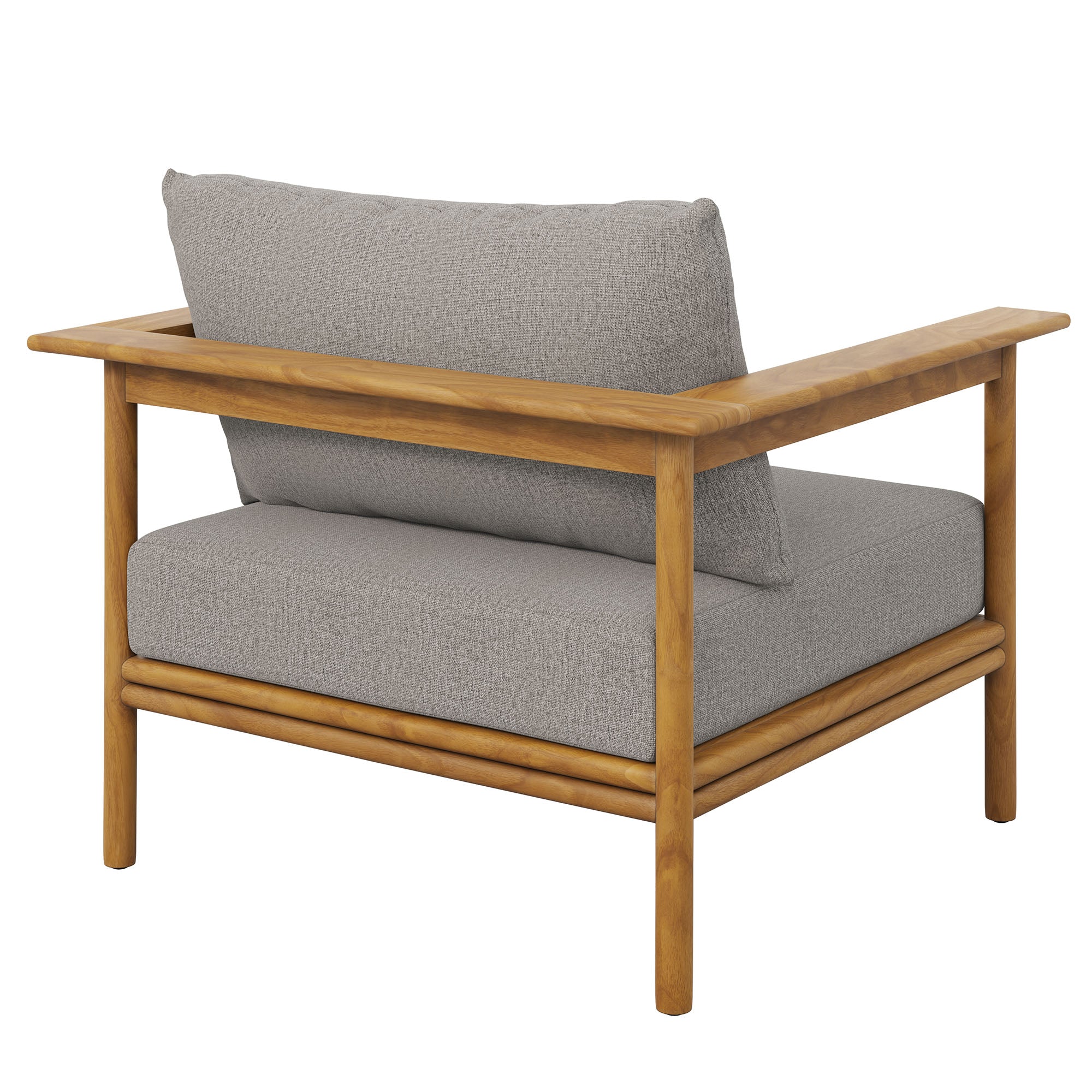 Wren Outdoor Patio Teak Wood Armchair Set of 2 by Modway - Image 6