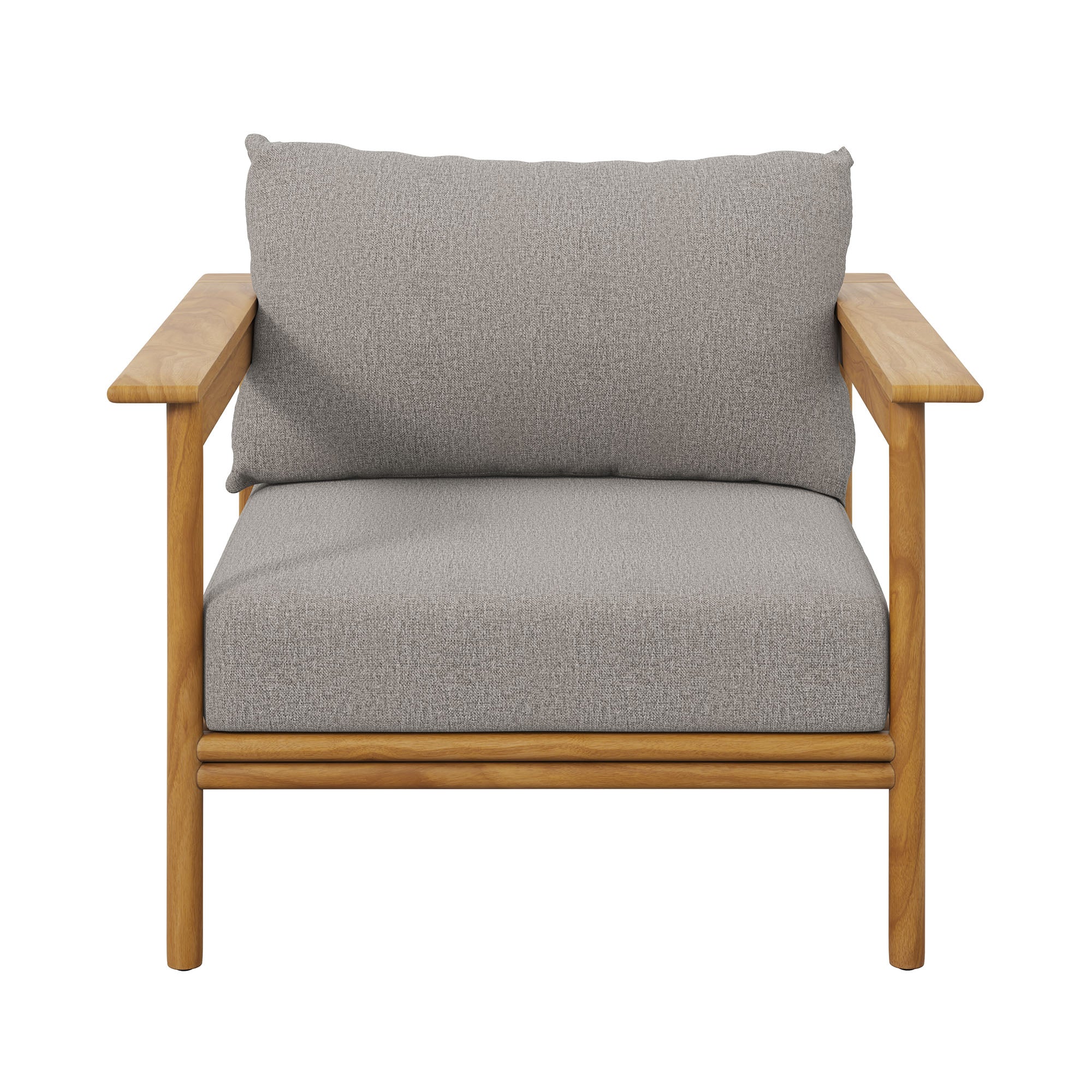 Wren Outdoor Patio Teak Wood Armchair Set of 2 by Modway - Image 7