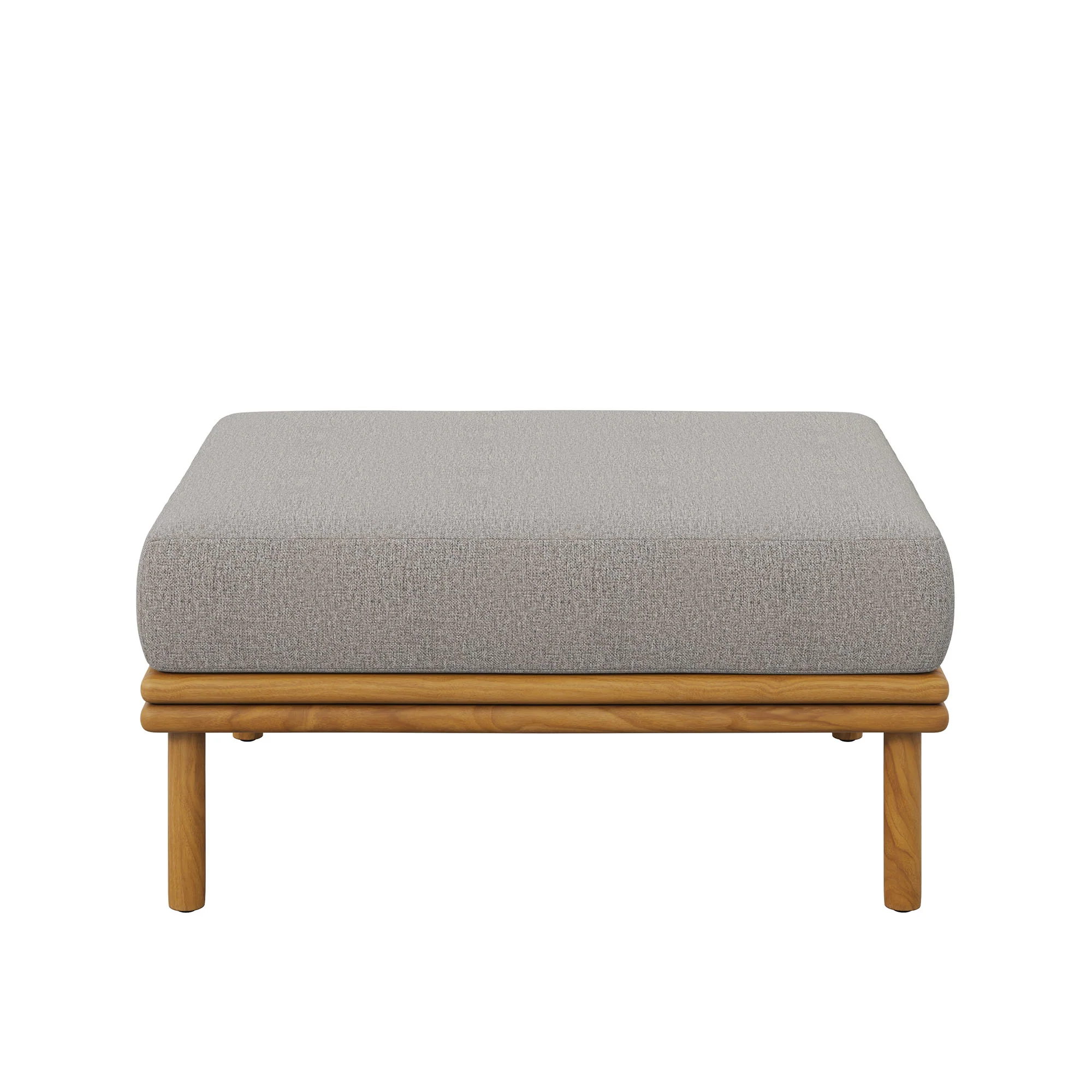 Wren Outdoor Patio Teak Wood Ottoman by Modway - Image 10