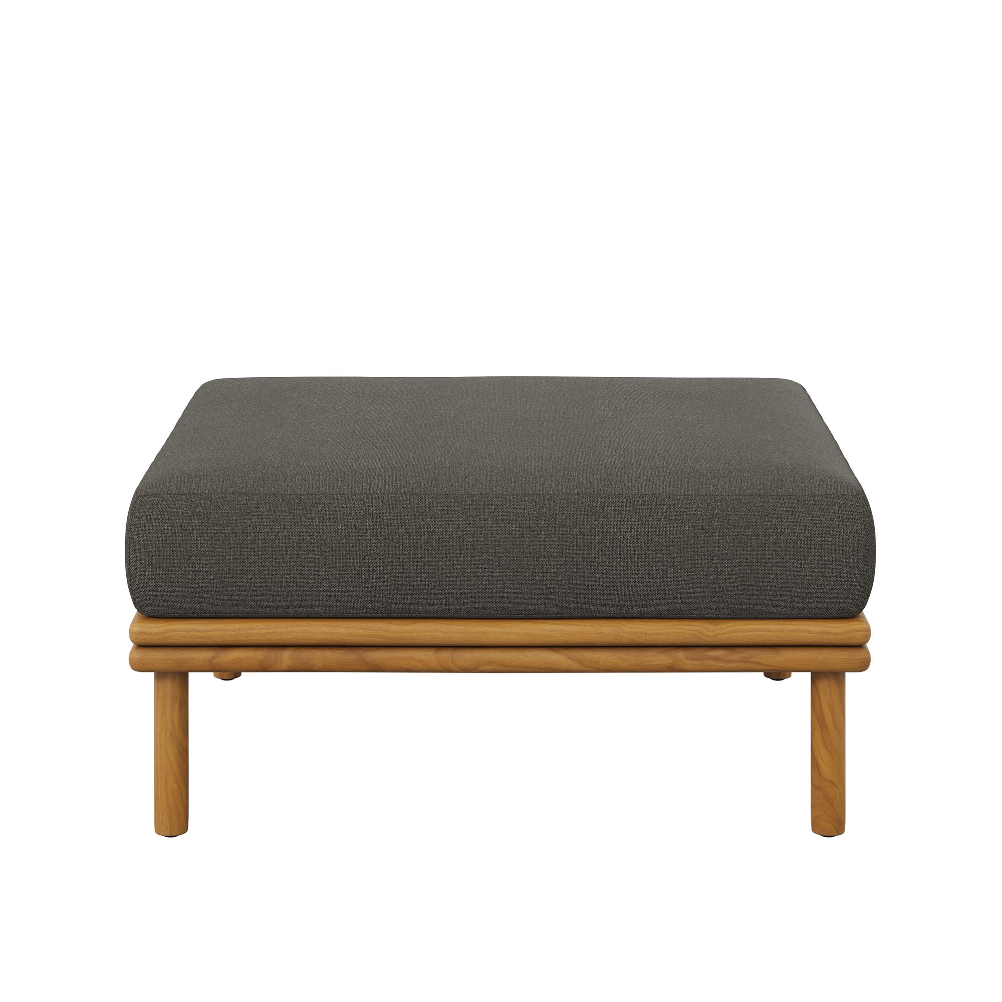 Wren Outdoor Patio Teak Wood Ottoman by Modway - Image 11