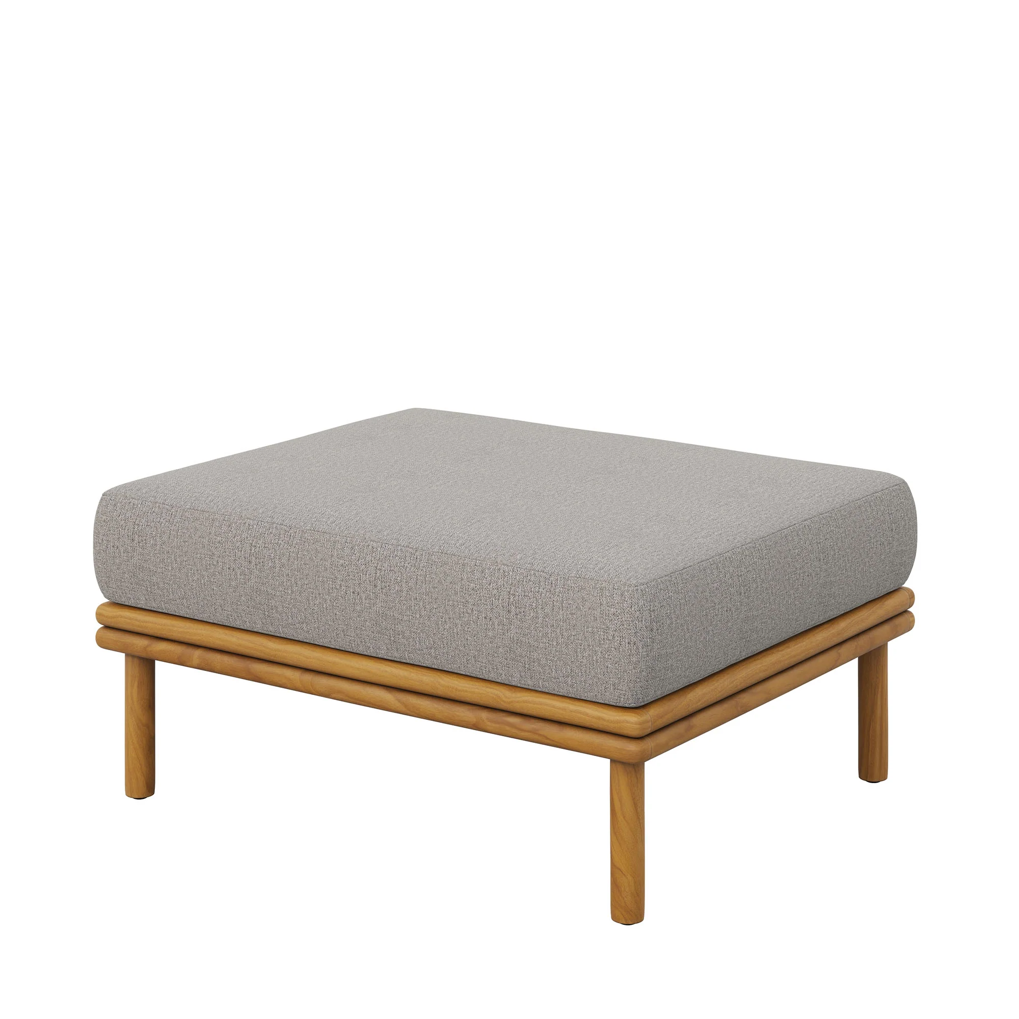 Wren Outdoor Patio Teak Wood Ottoman by Modway - Image 12