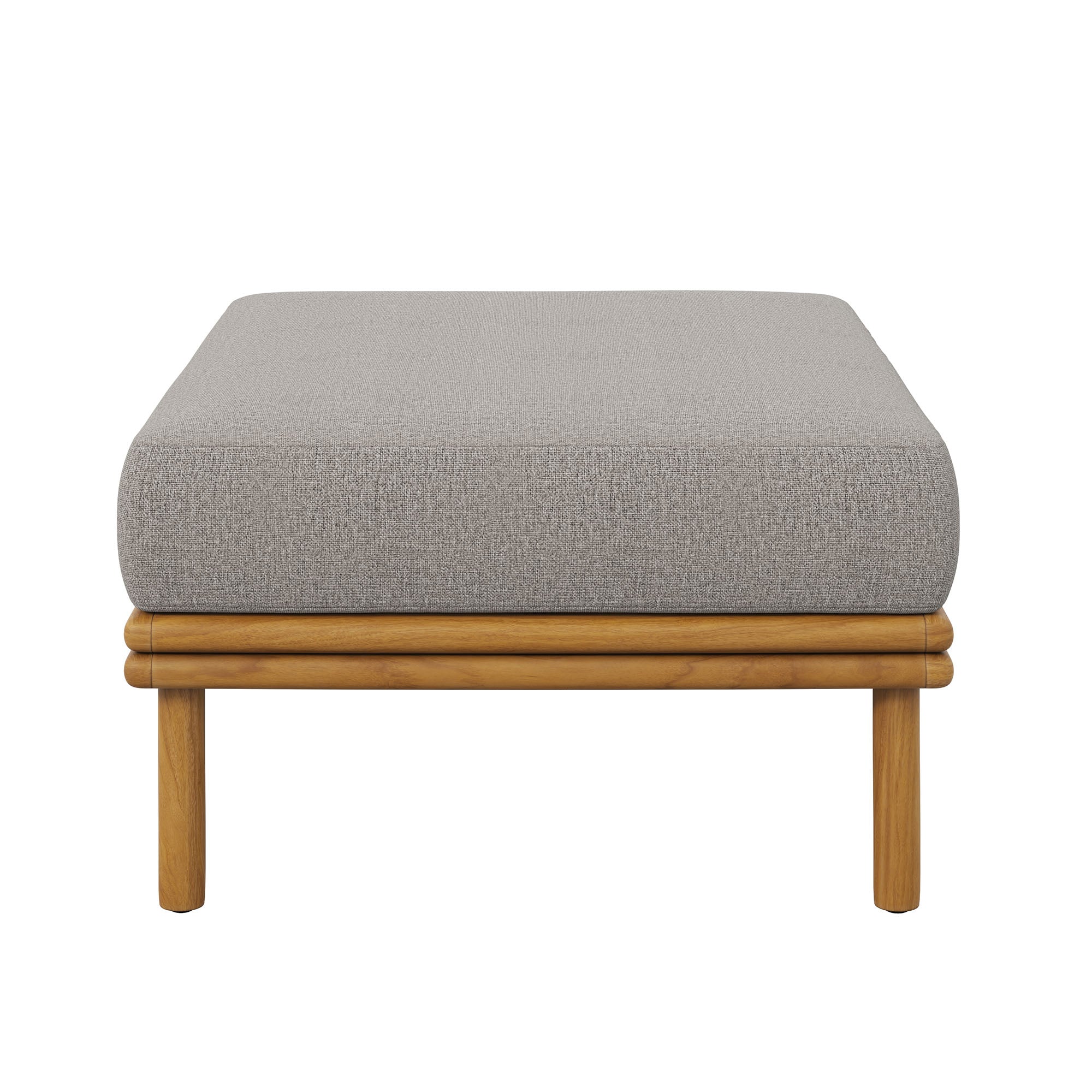 Wren Outdoor Patio Teak Wood Ottoman by Modway - Image 14