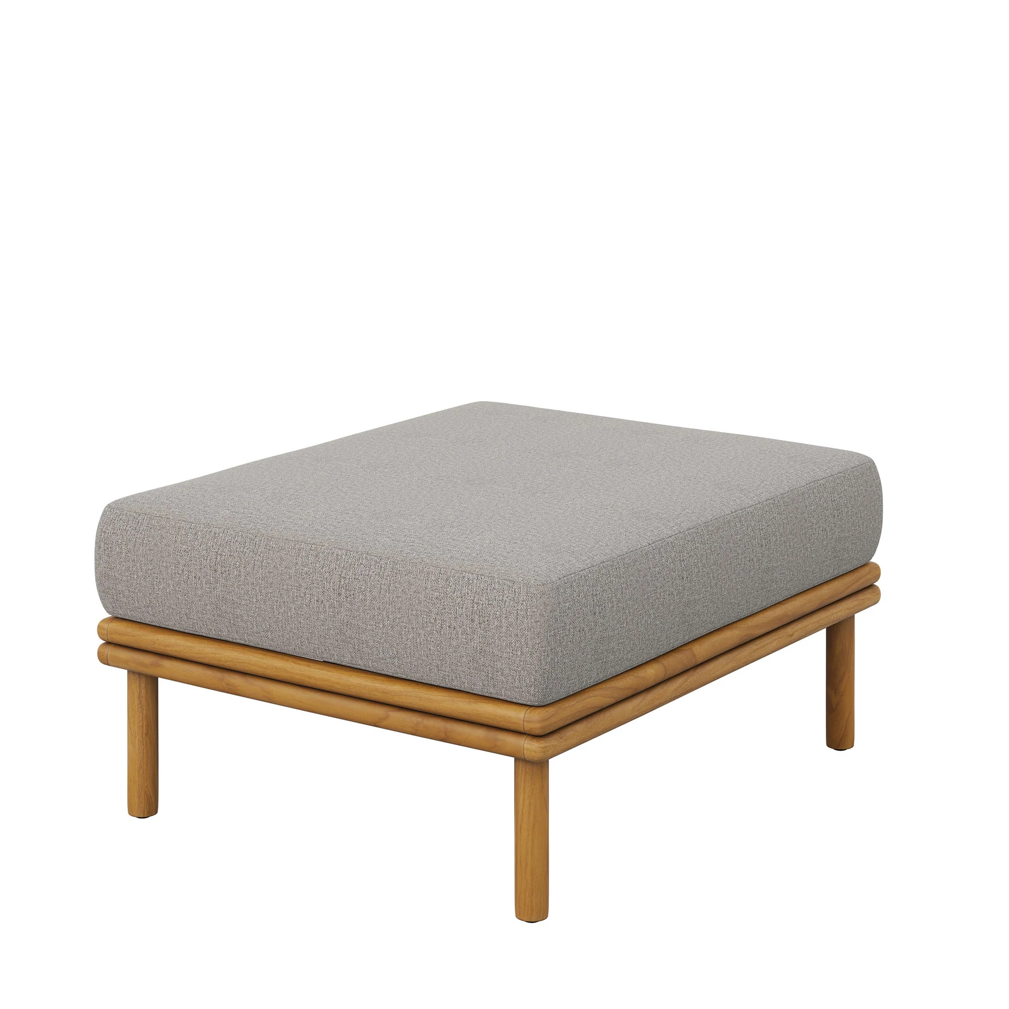 Wren Outdoor Patio Teak Wood Ottoman by Modway - Image 20